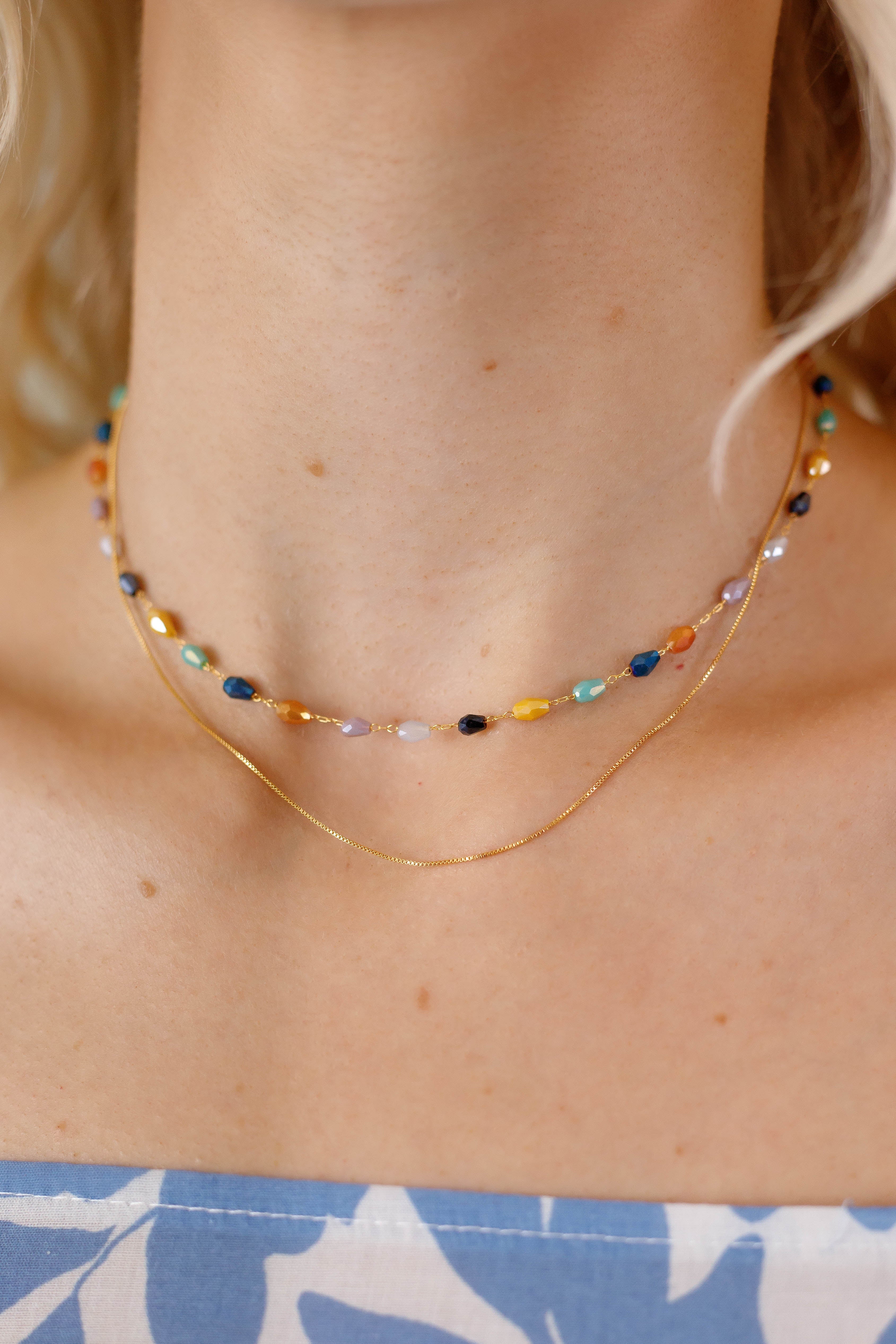 FINAL SALE: Keep You Mine Necklace-Navy
