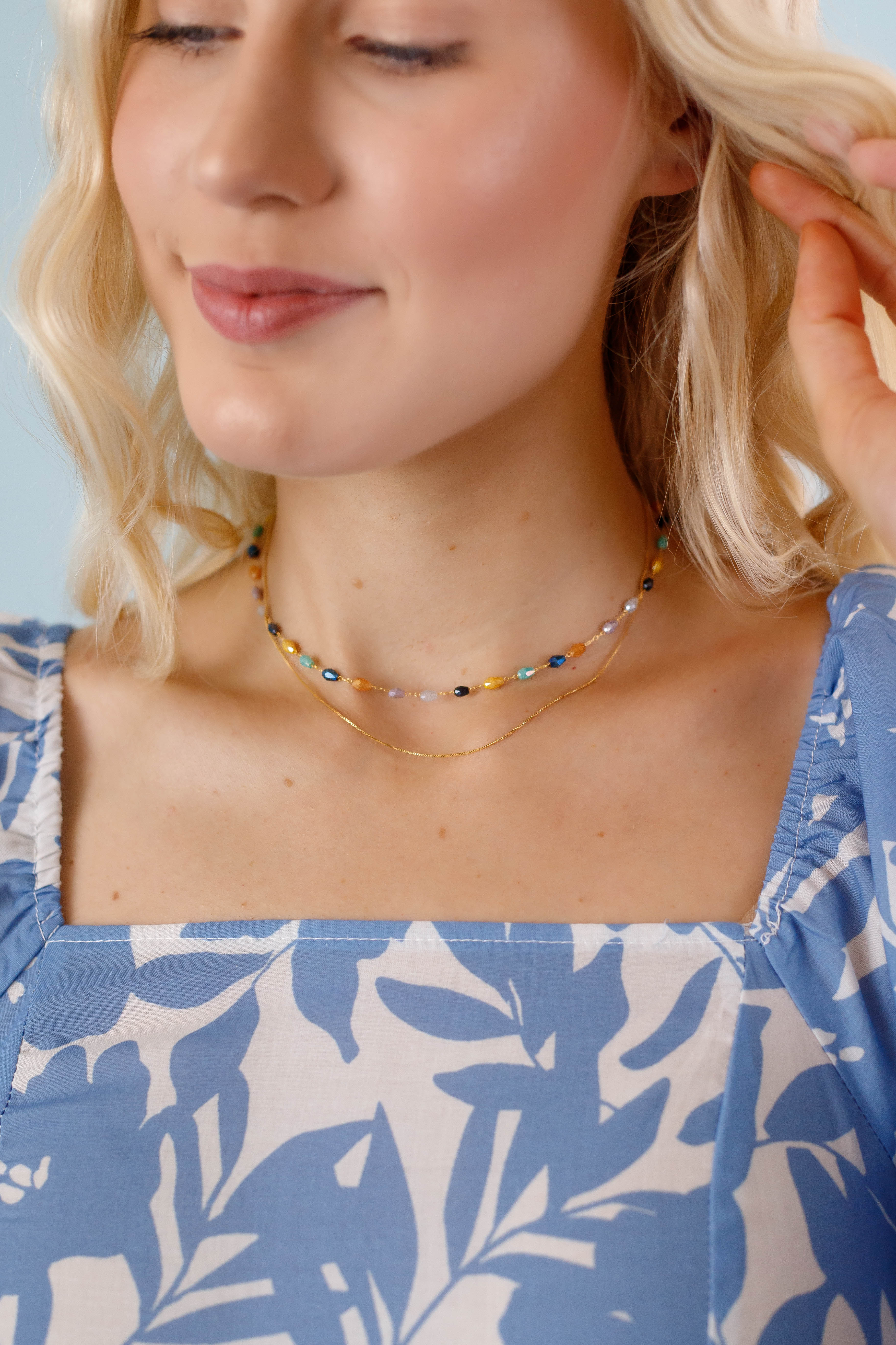 FINAL SALE: Keep You Mine Necklace-Navy