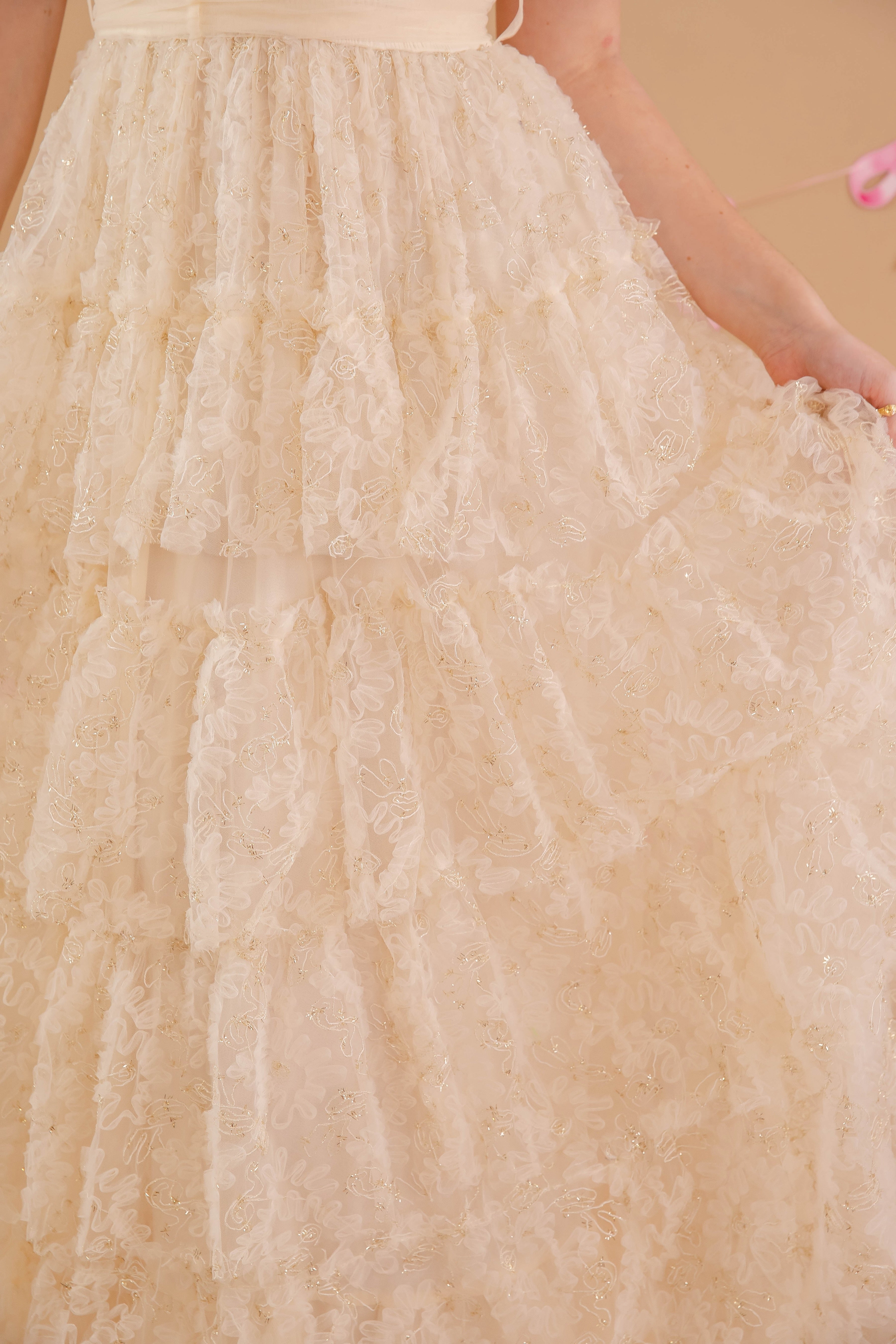 Angelic Bliss Tulle Maxi Dress