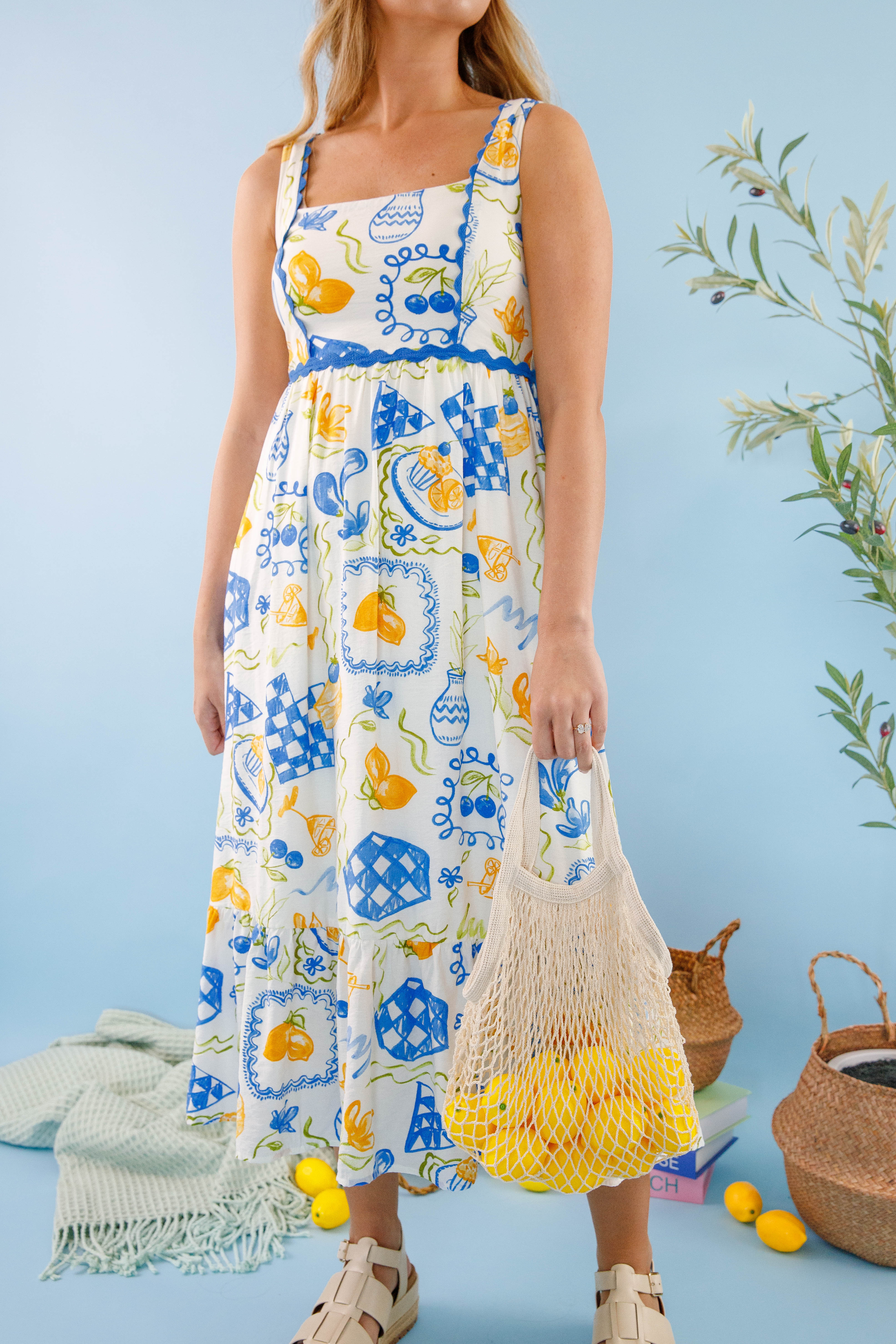 Over For Lunch Midi Dress