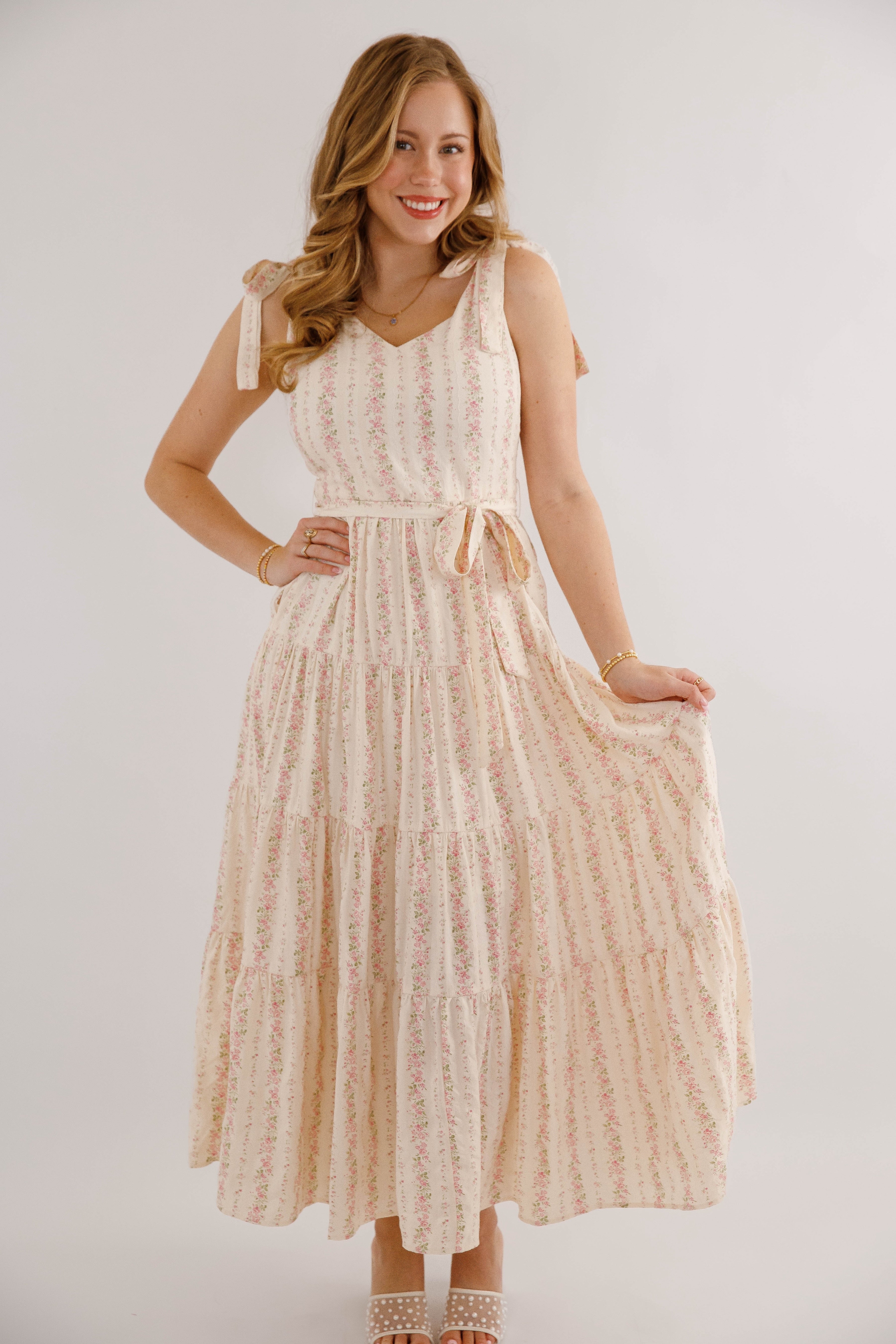 Signs Of Spring Maxi Dress-Pink