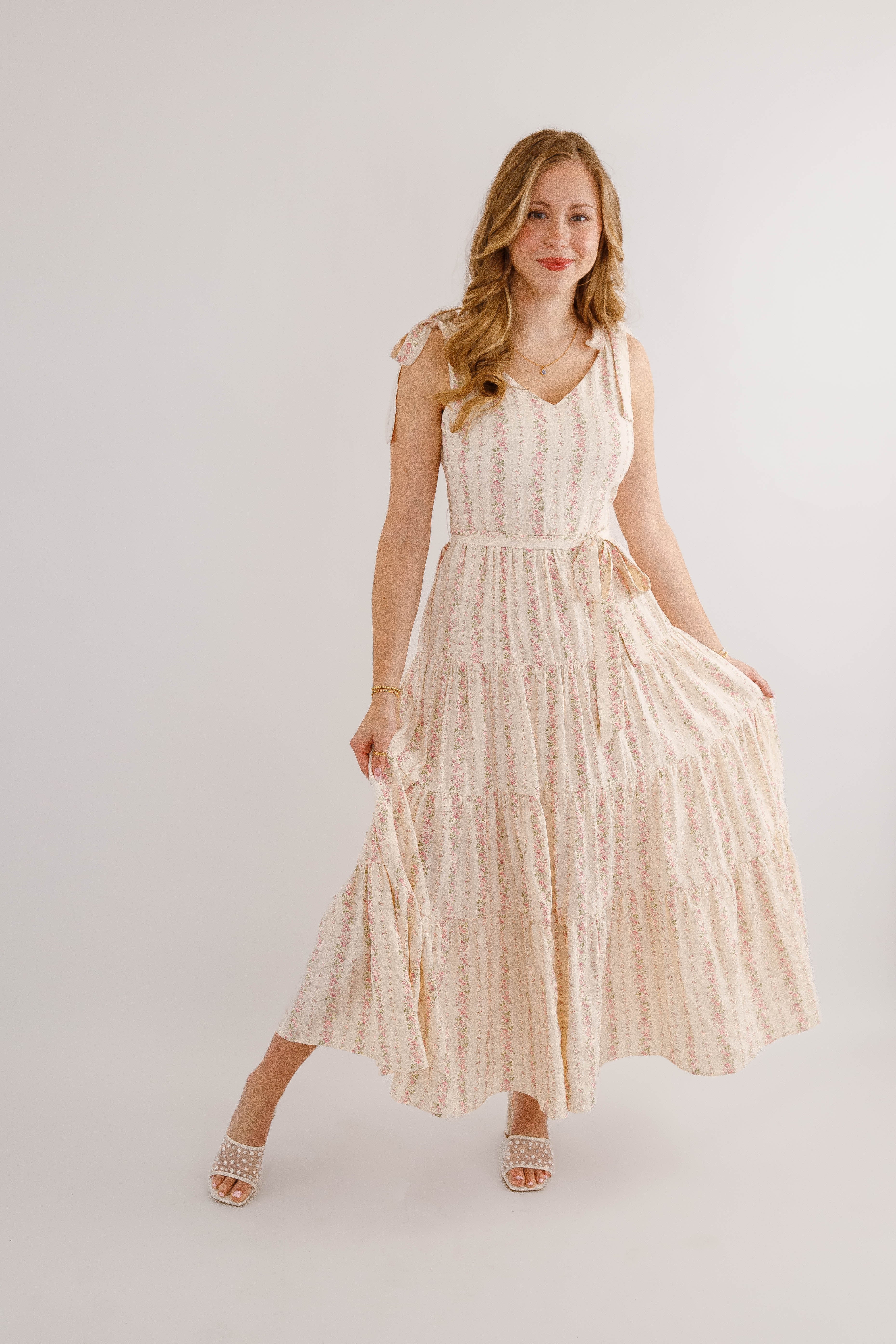 Signs Of Spring Maxi Dress-Pink