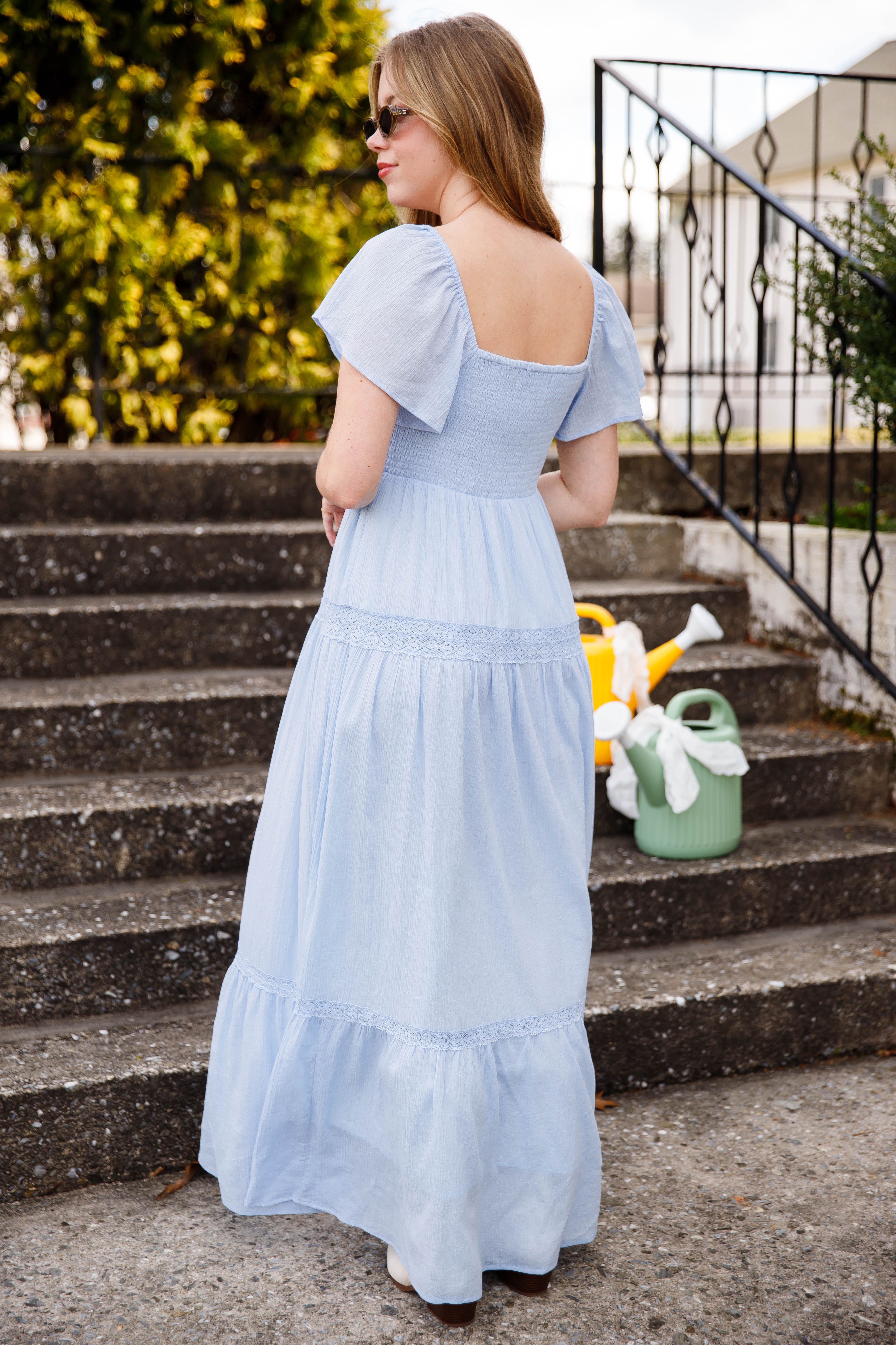 The Importance Of Friendship Maxi Dress-Blue