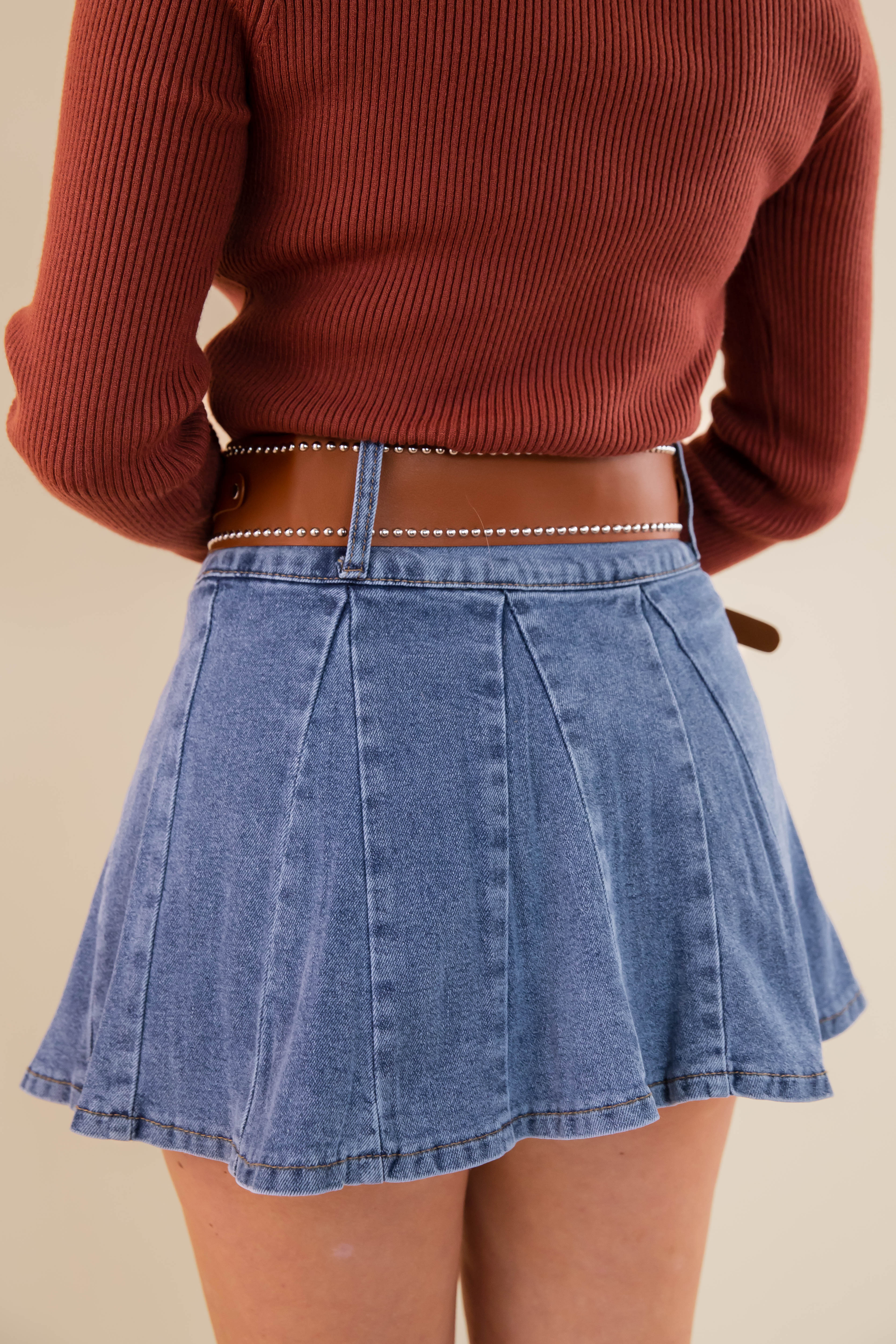 Listen On Up Denim Skirt