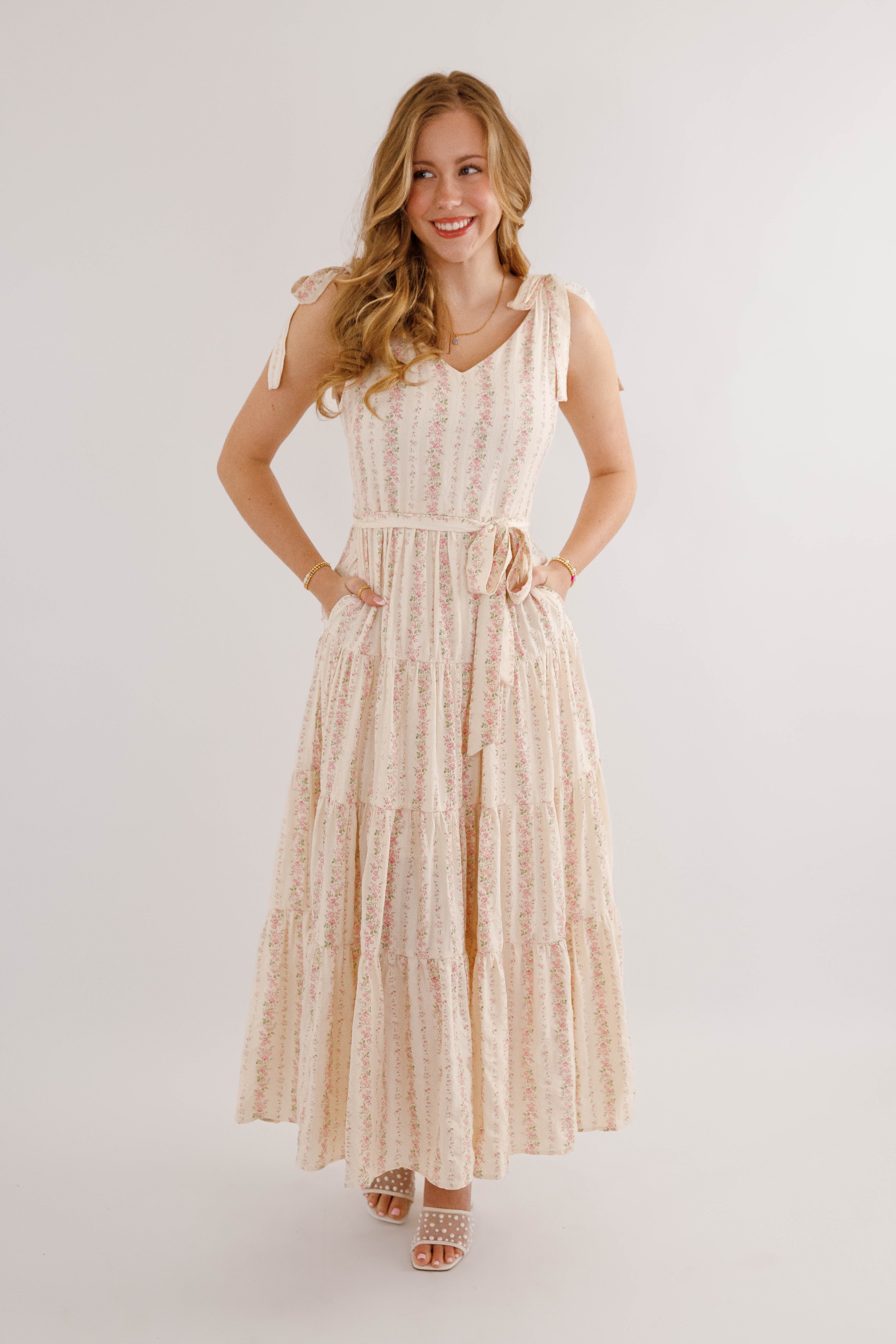 Signs Of Spring Maxi Dress-Pink