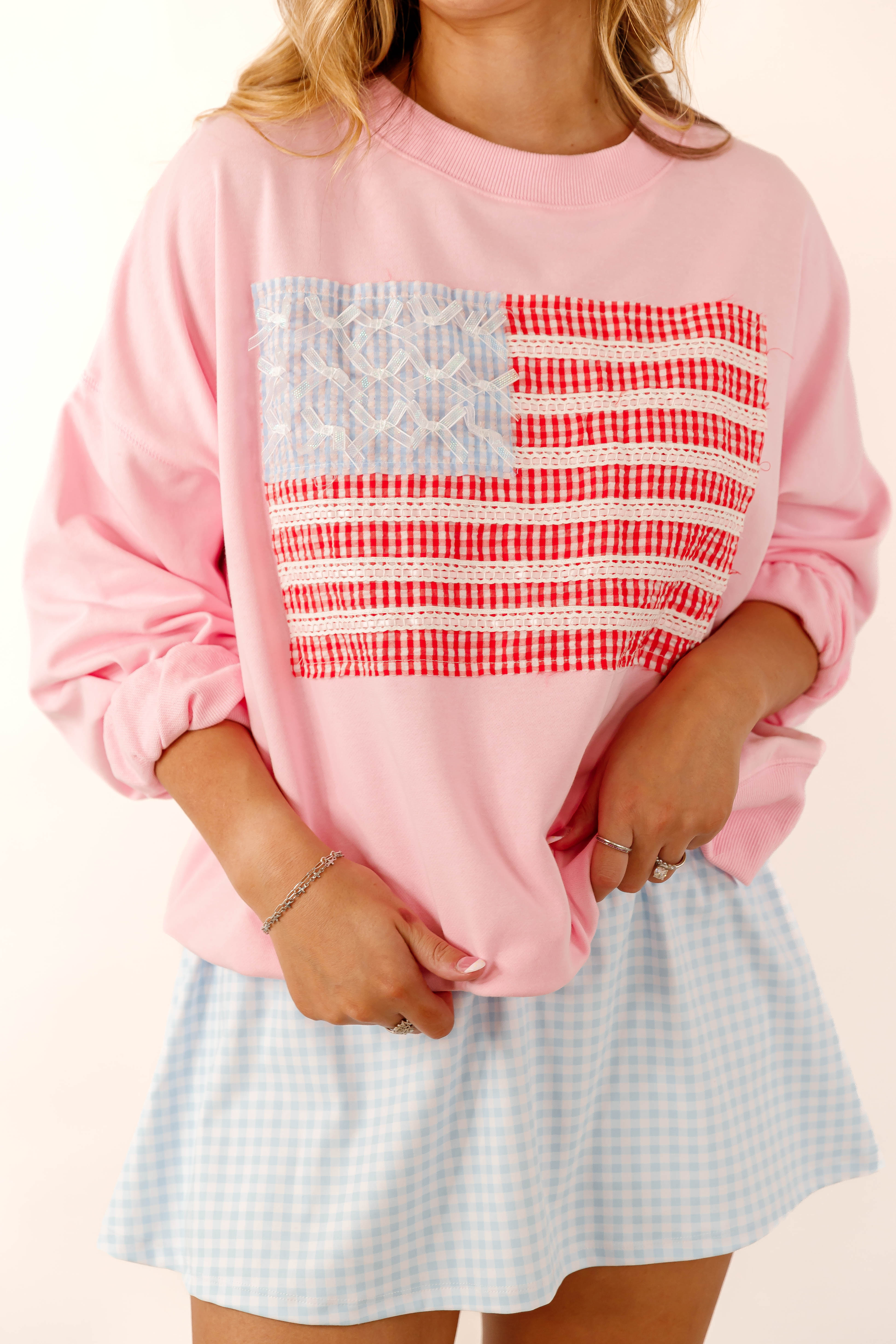 America's Sweetheart Pullover-Pink