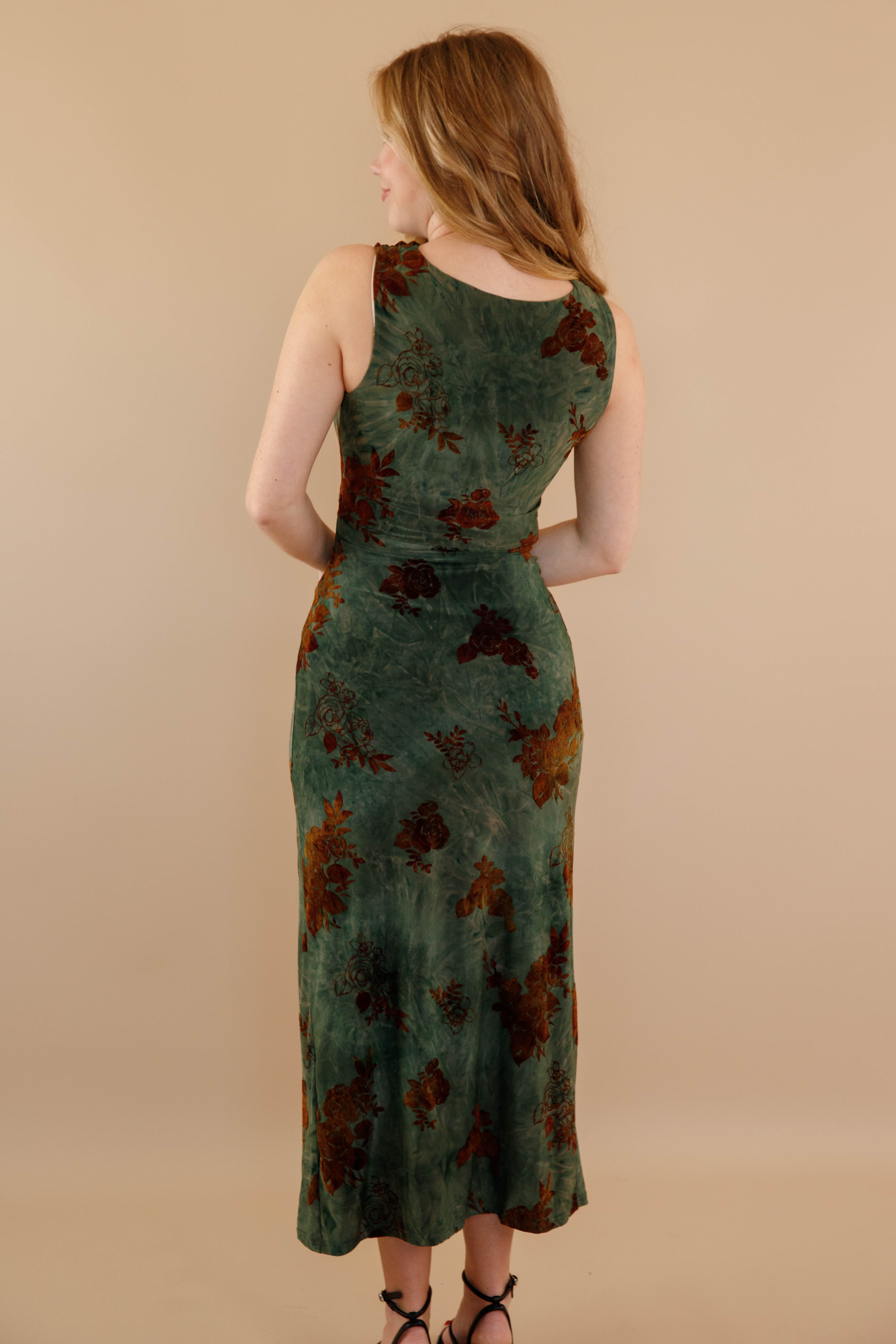 Life is a Runway Midi Dress-Olive