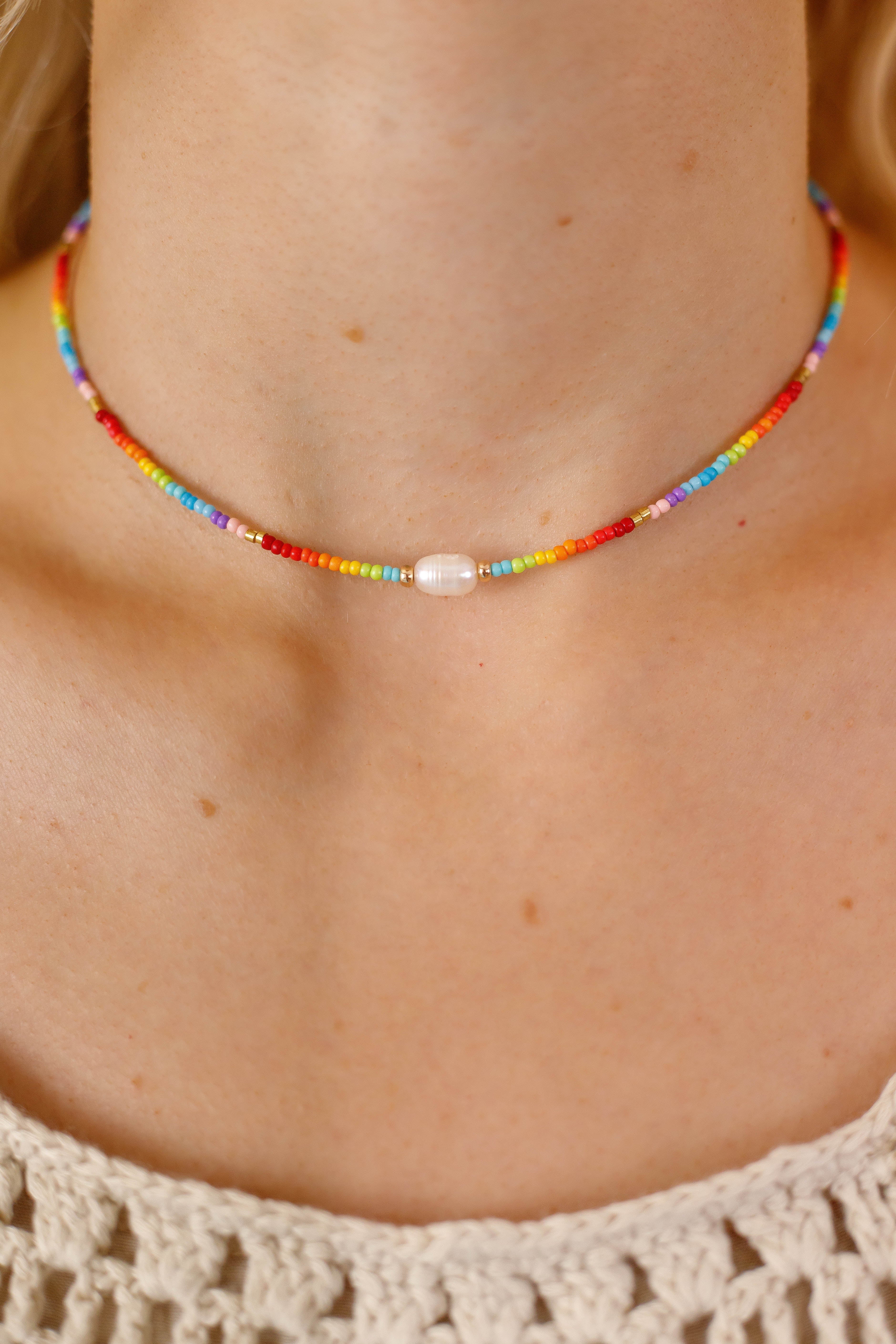 FINAL SALE: Balcony Views Necklace-Rainbow