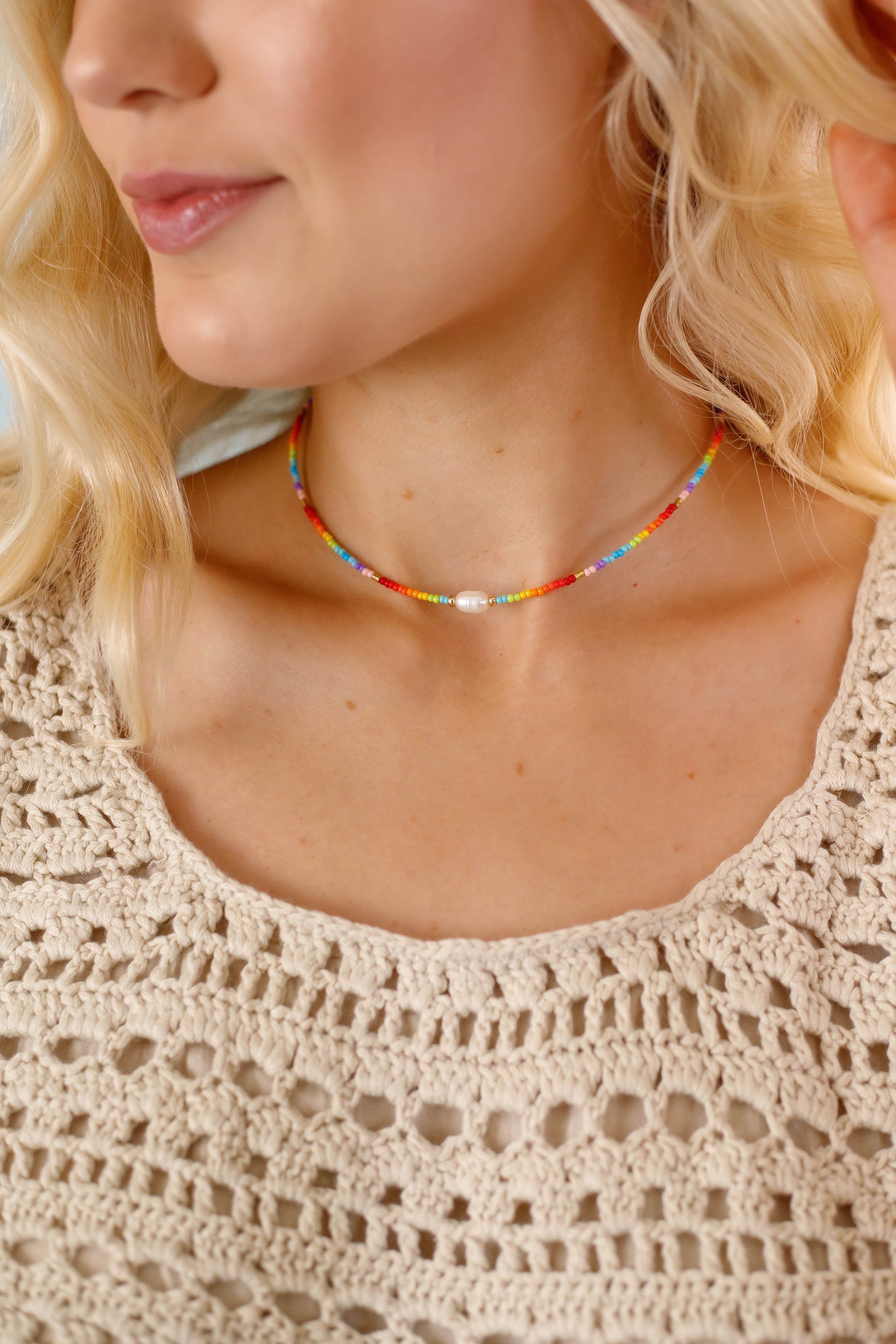 FINAL SALE: Balcony Views Necklace-Rainbow