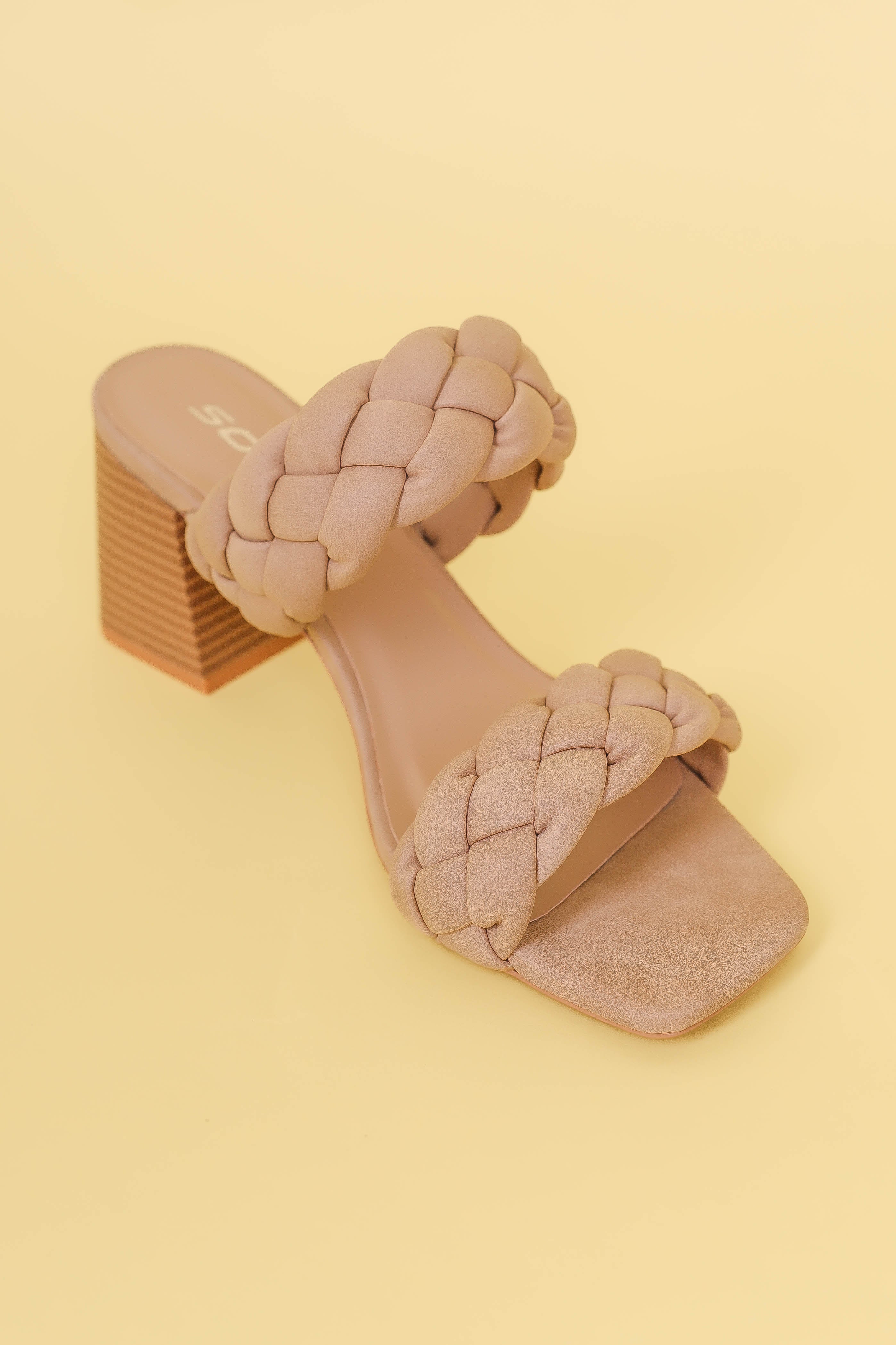 FINAL SALE: Paige Braided Block Heels