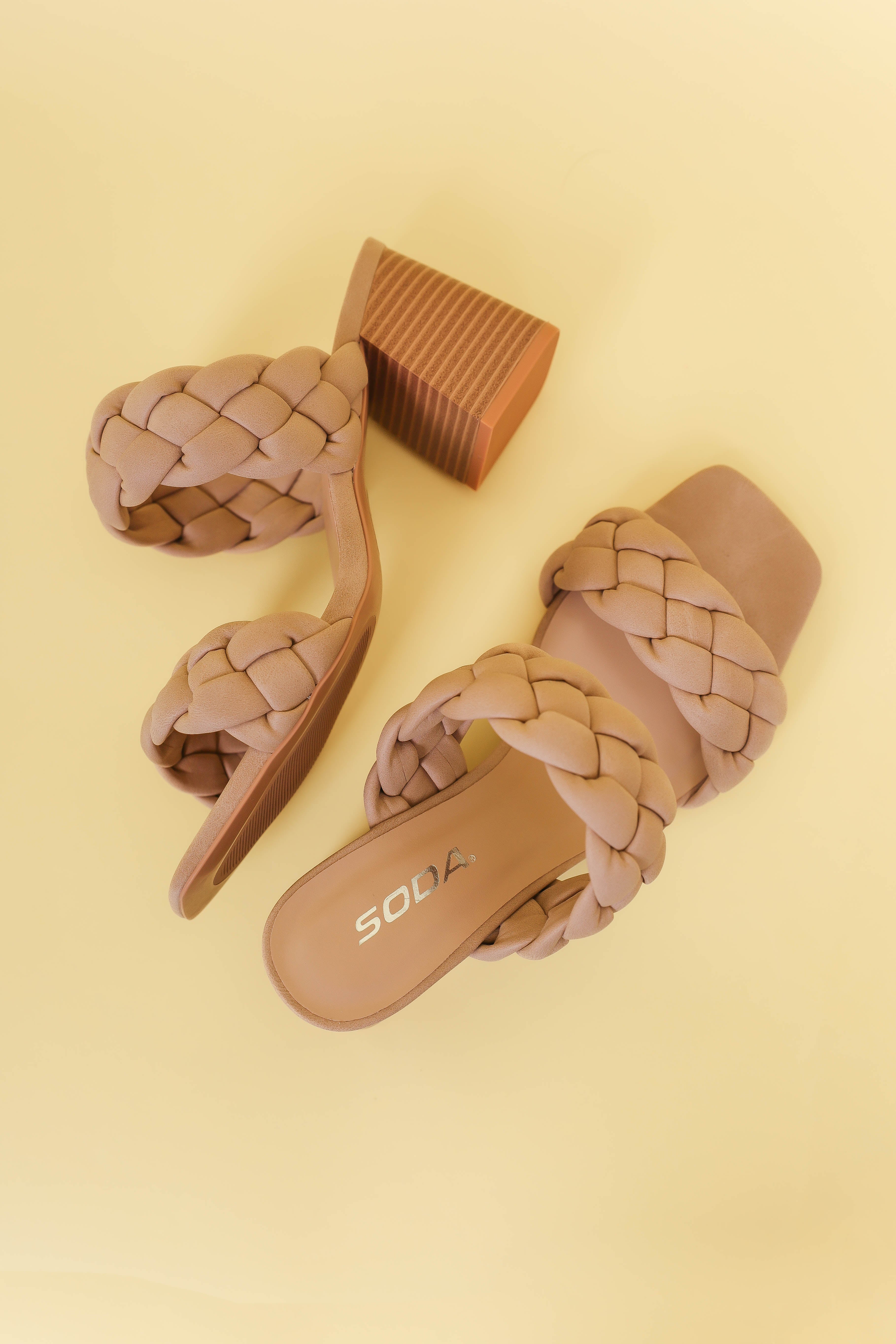 FINAL SALE: Paige Braided Block Heels