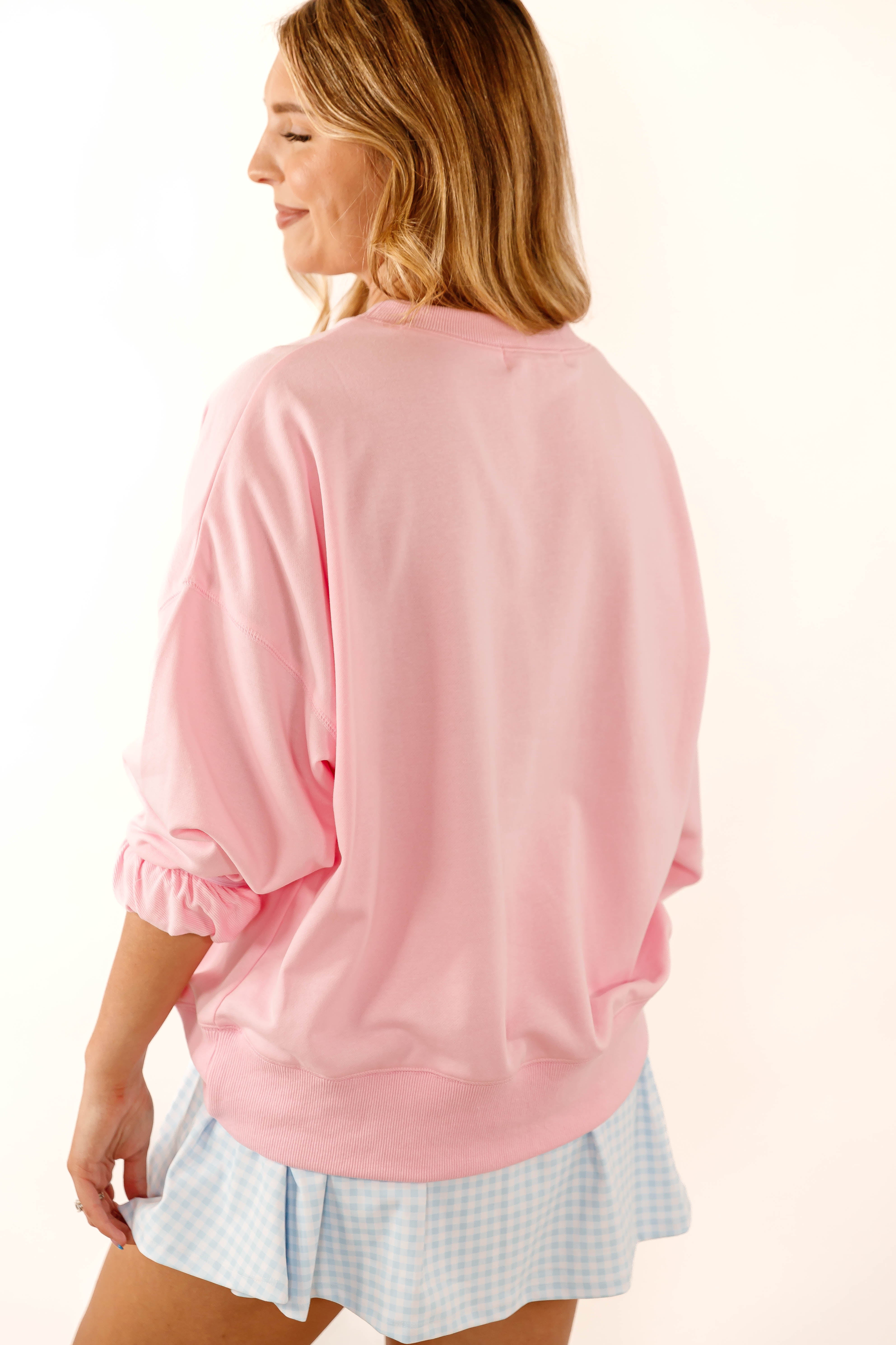 America's Sweetheart Pullover-Pink