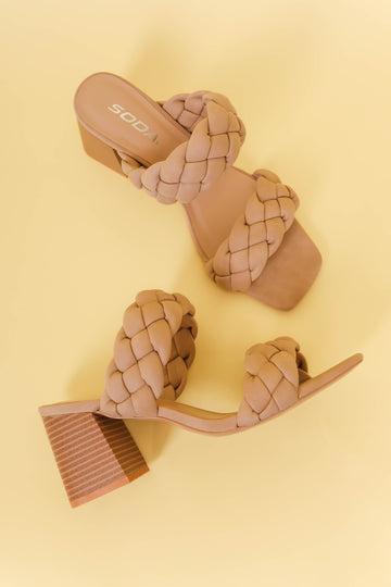 FINAL SALE: Paige Braided Block Heels