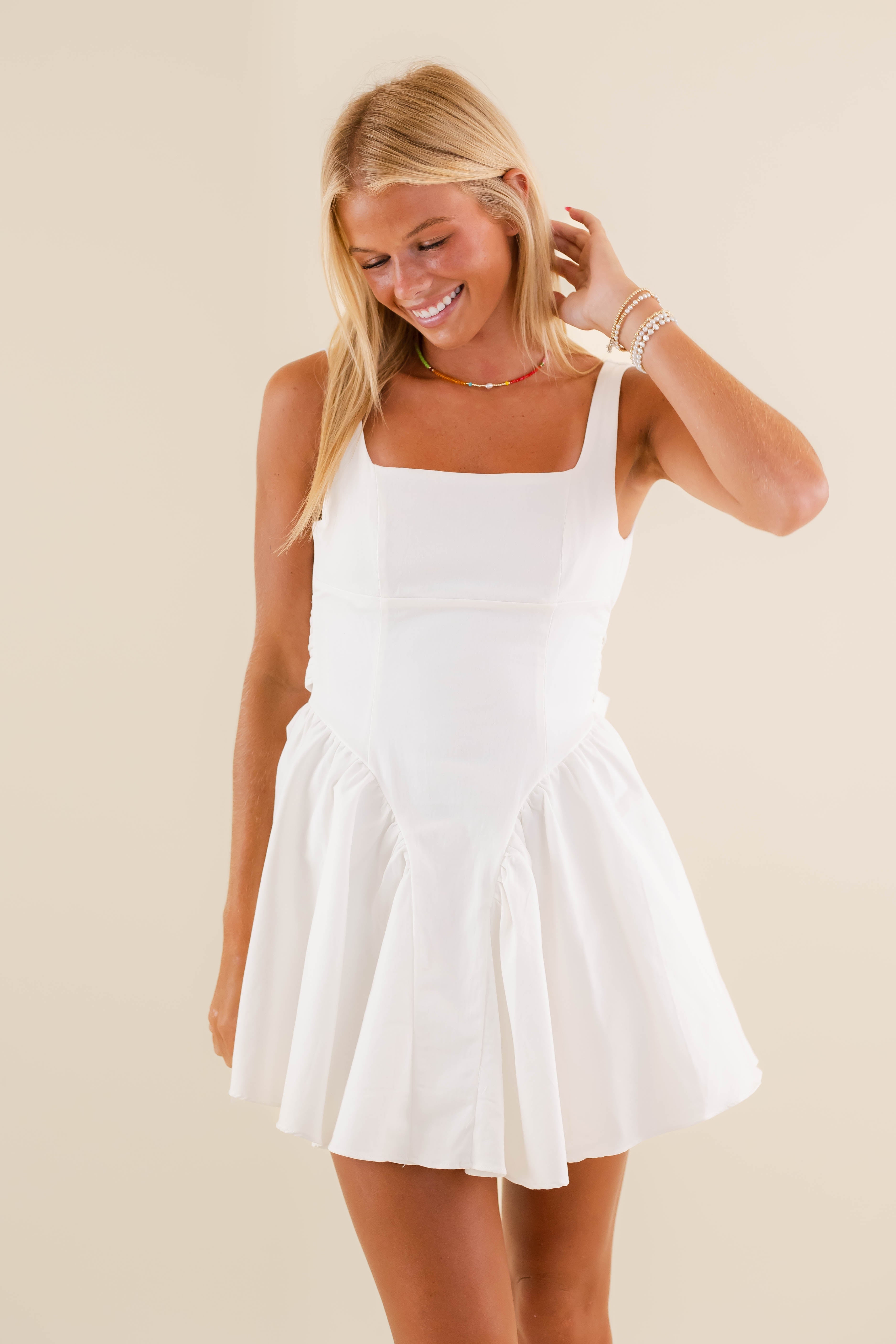 RESTOCK: Perfectly Me Mini Dress-White