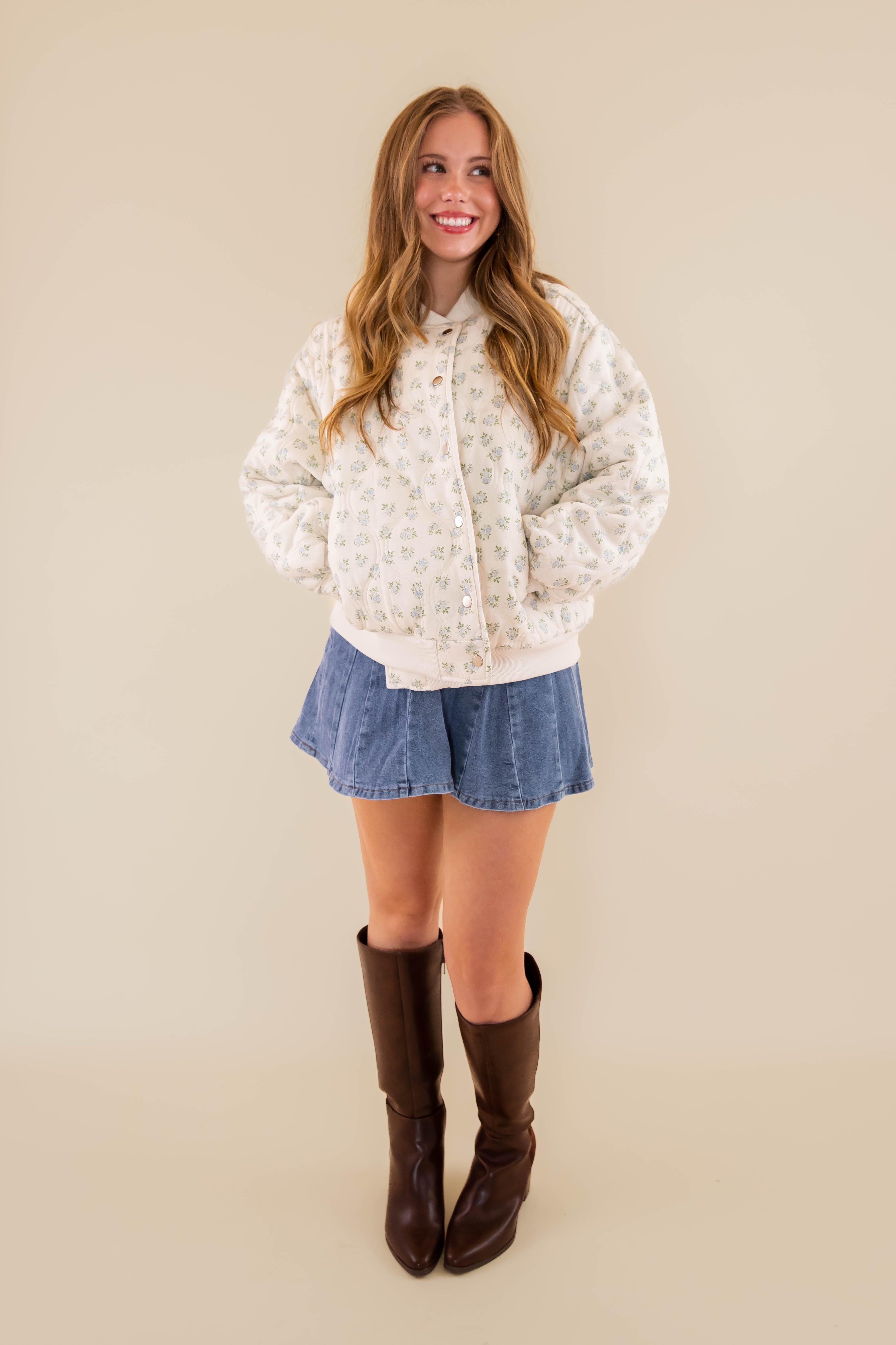 Waiting To Bloom Quilted Jacket