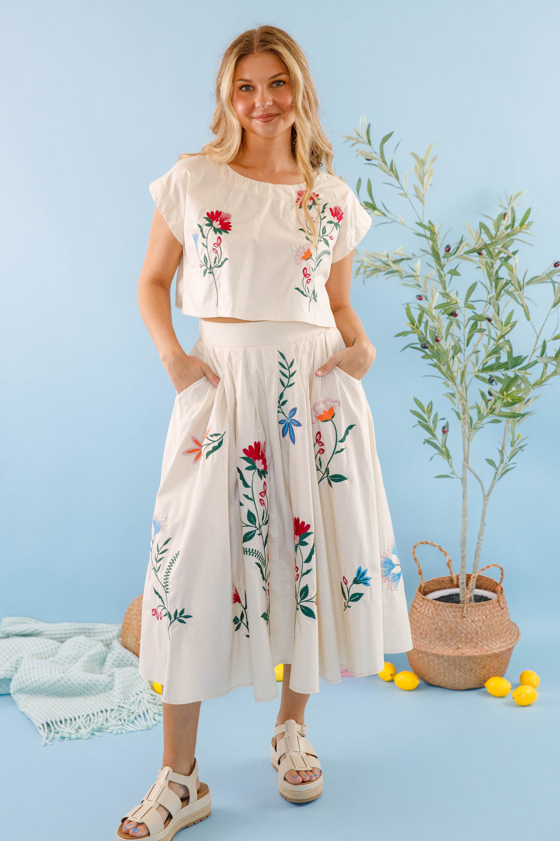 Finding The Good Midi Skirt-Tan