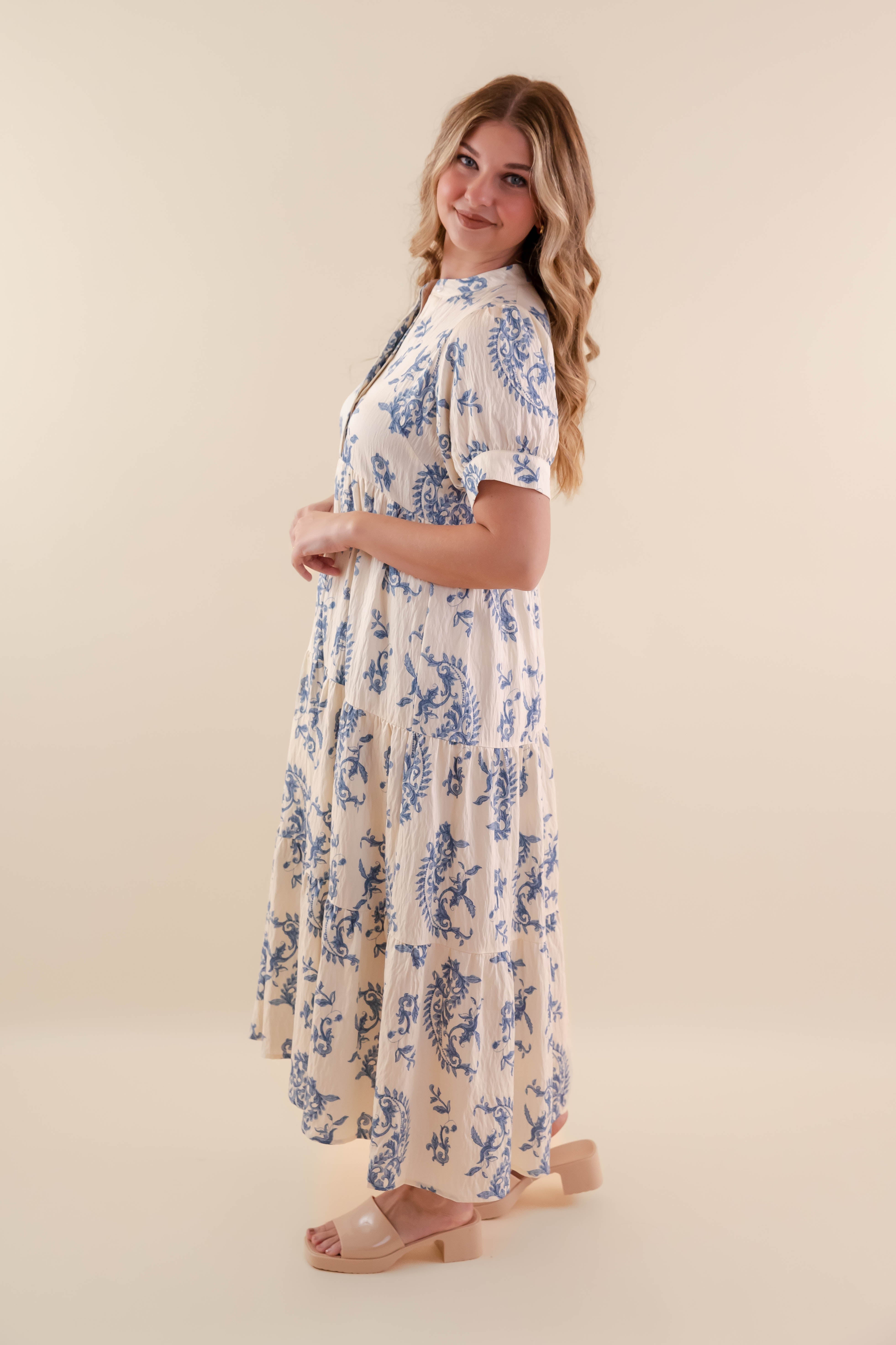 RESTOCK: Waves Of Life Midi Dress