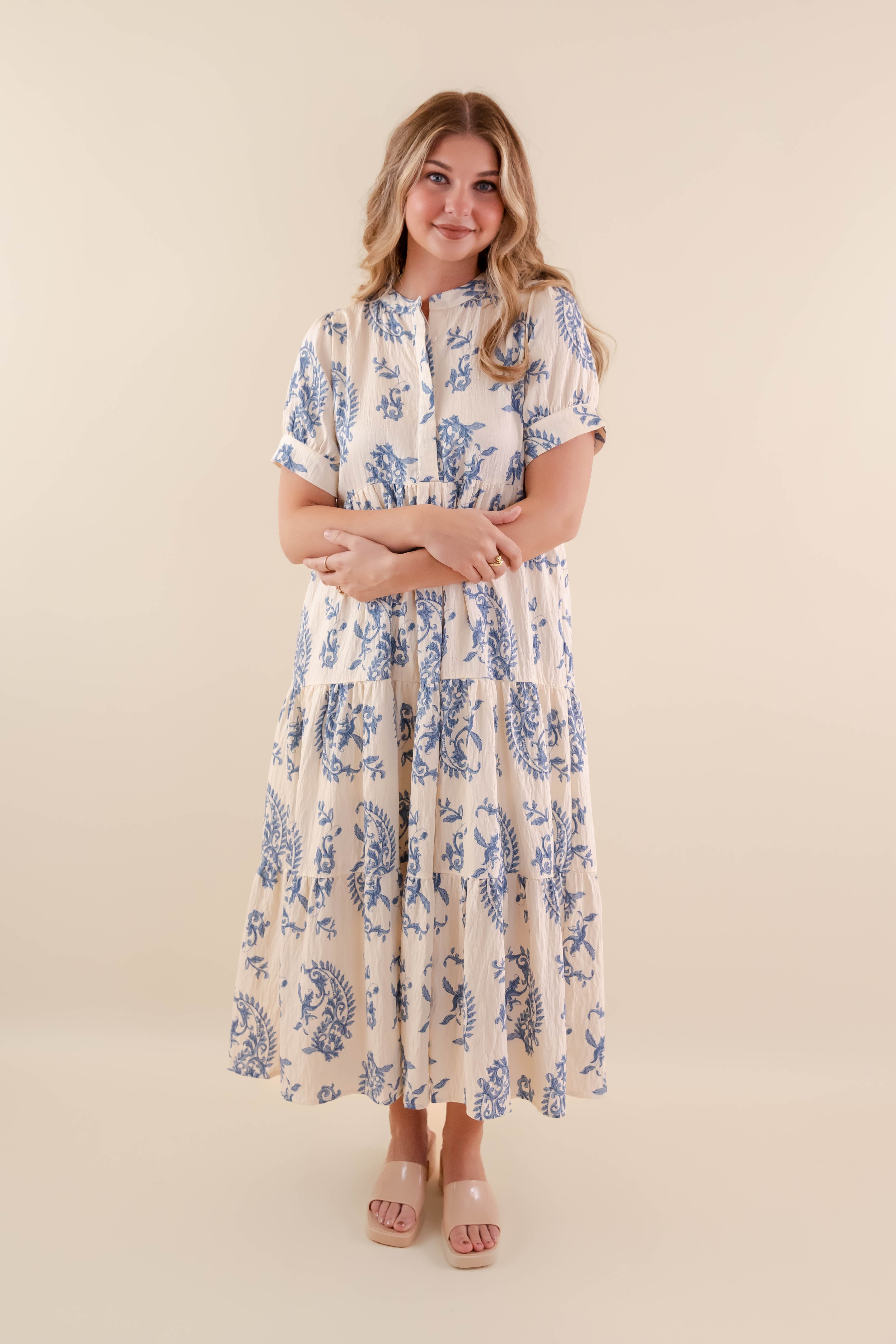RESTOCK: Waves Of Life Midi Dress