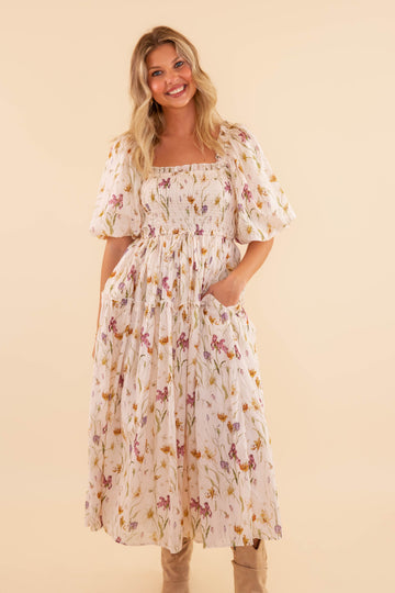 A Gentle Touch Midi Dress