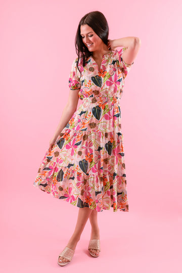 FINAL SALE: Cherish The Memory Midi Dress
