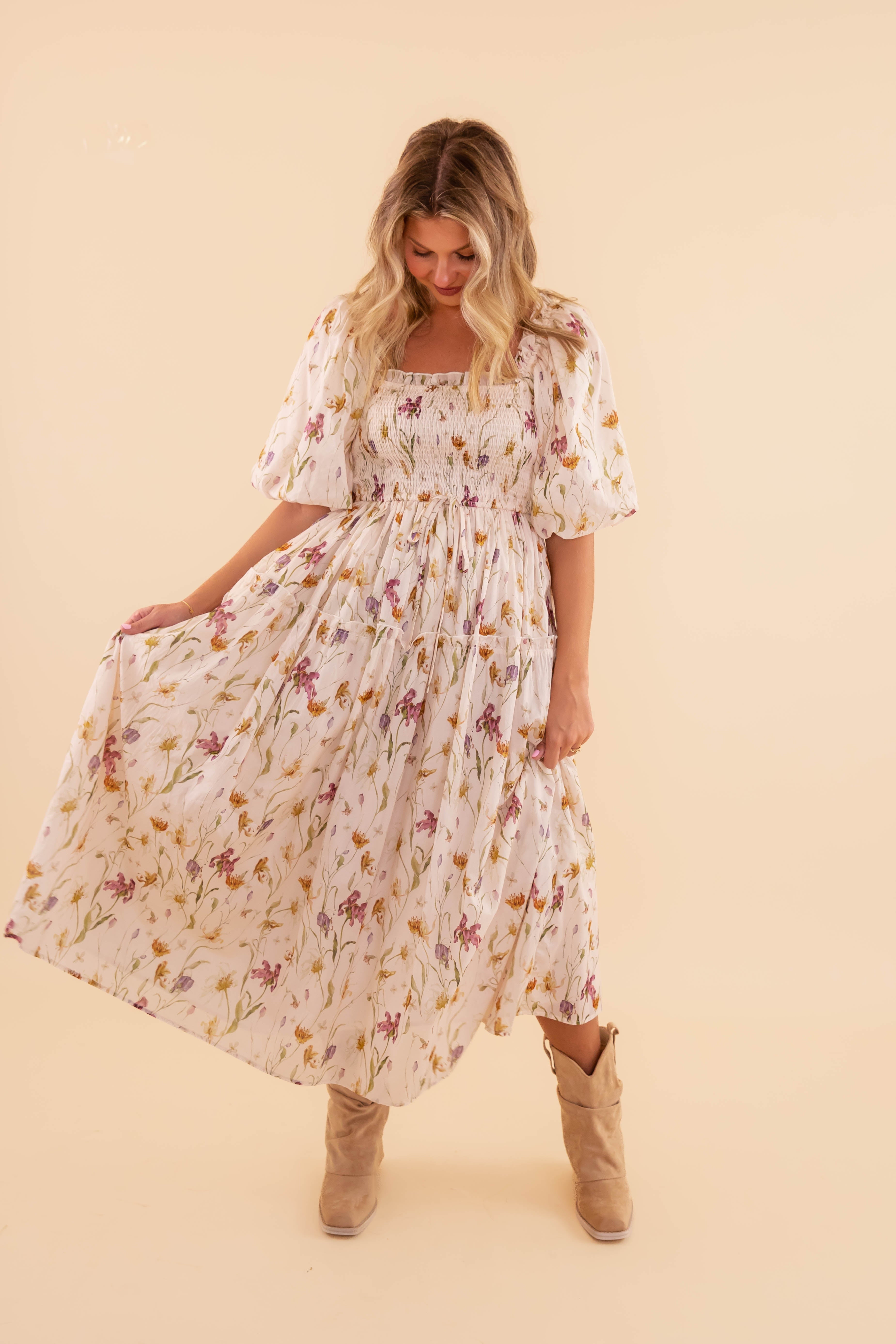 A Gentle Touch Midi Dress