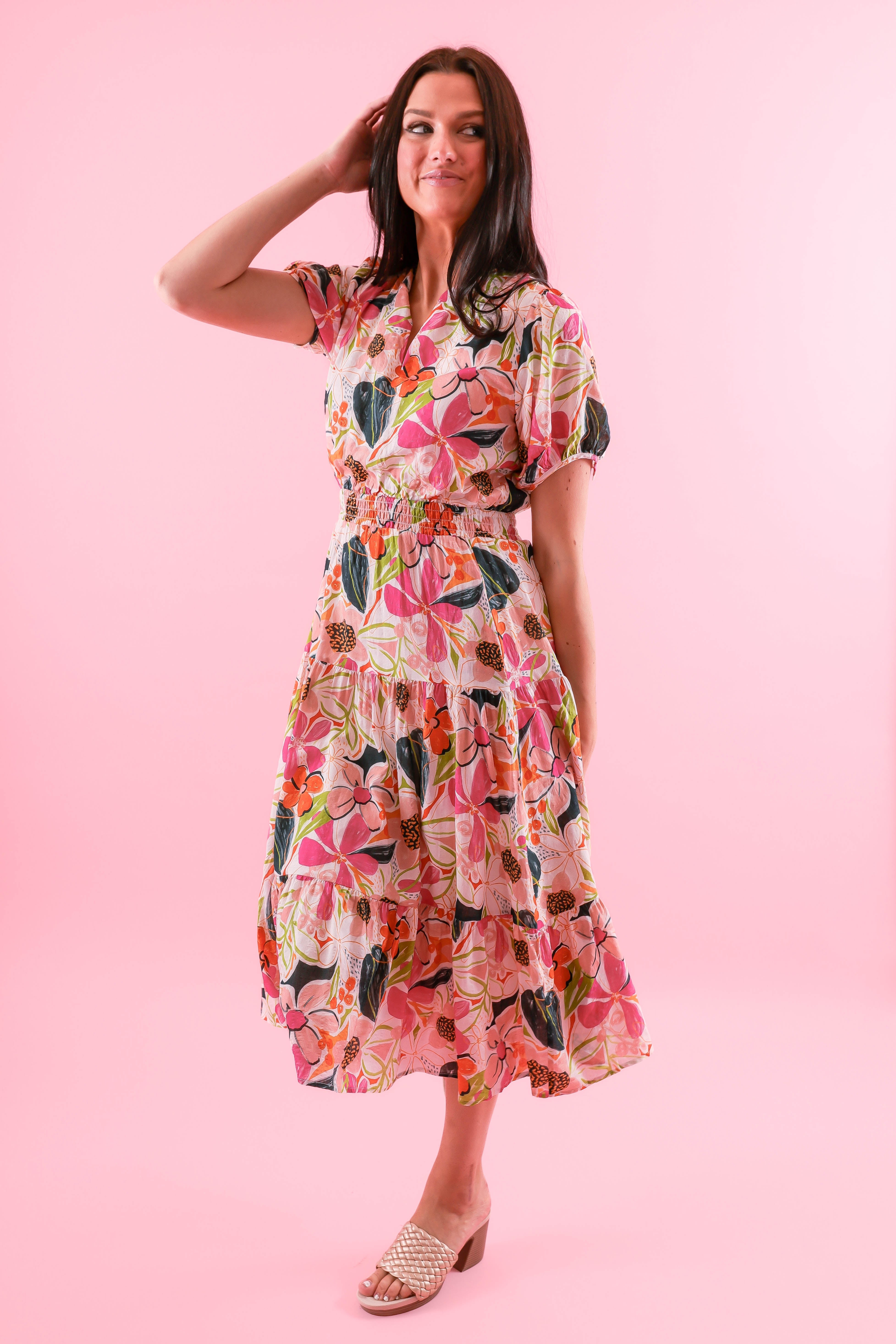 FINAL SALE: Cherish The Memory Midi Dress