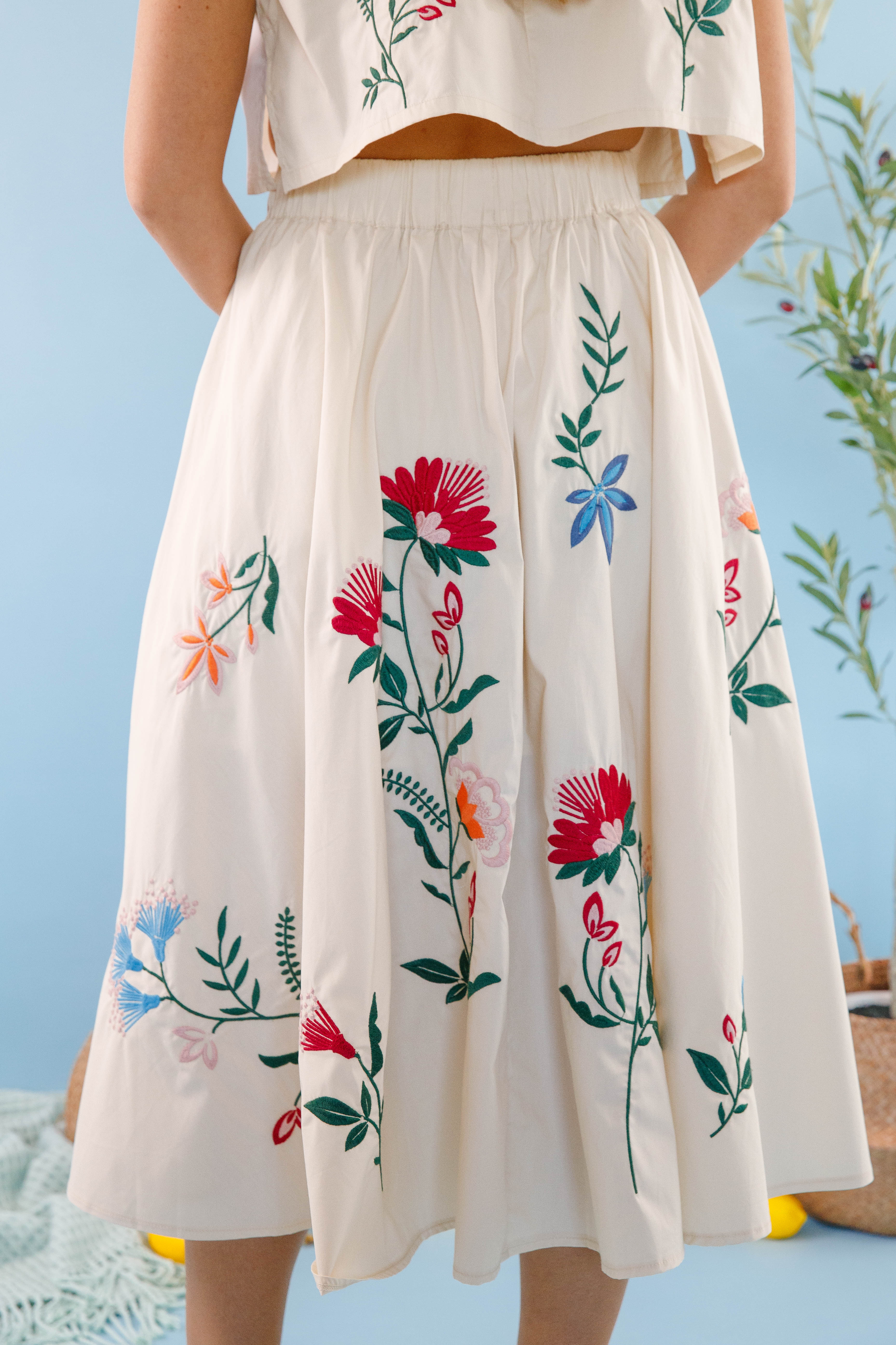 Finding The Good Midi Skirt-Tan