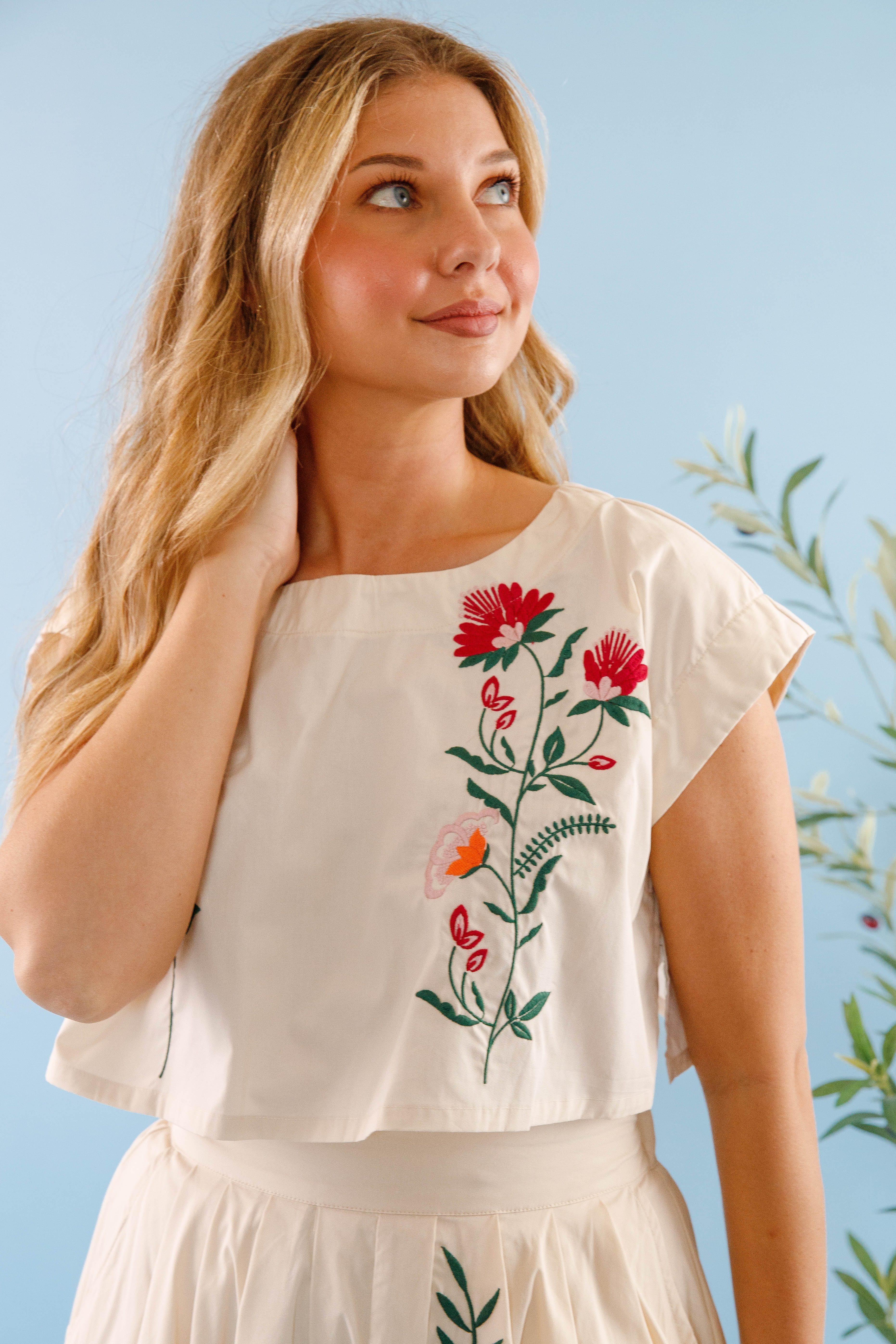 RESTOCK: Finding The Good Crop Top-Tan