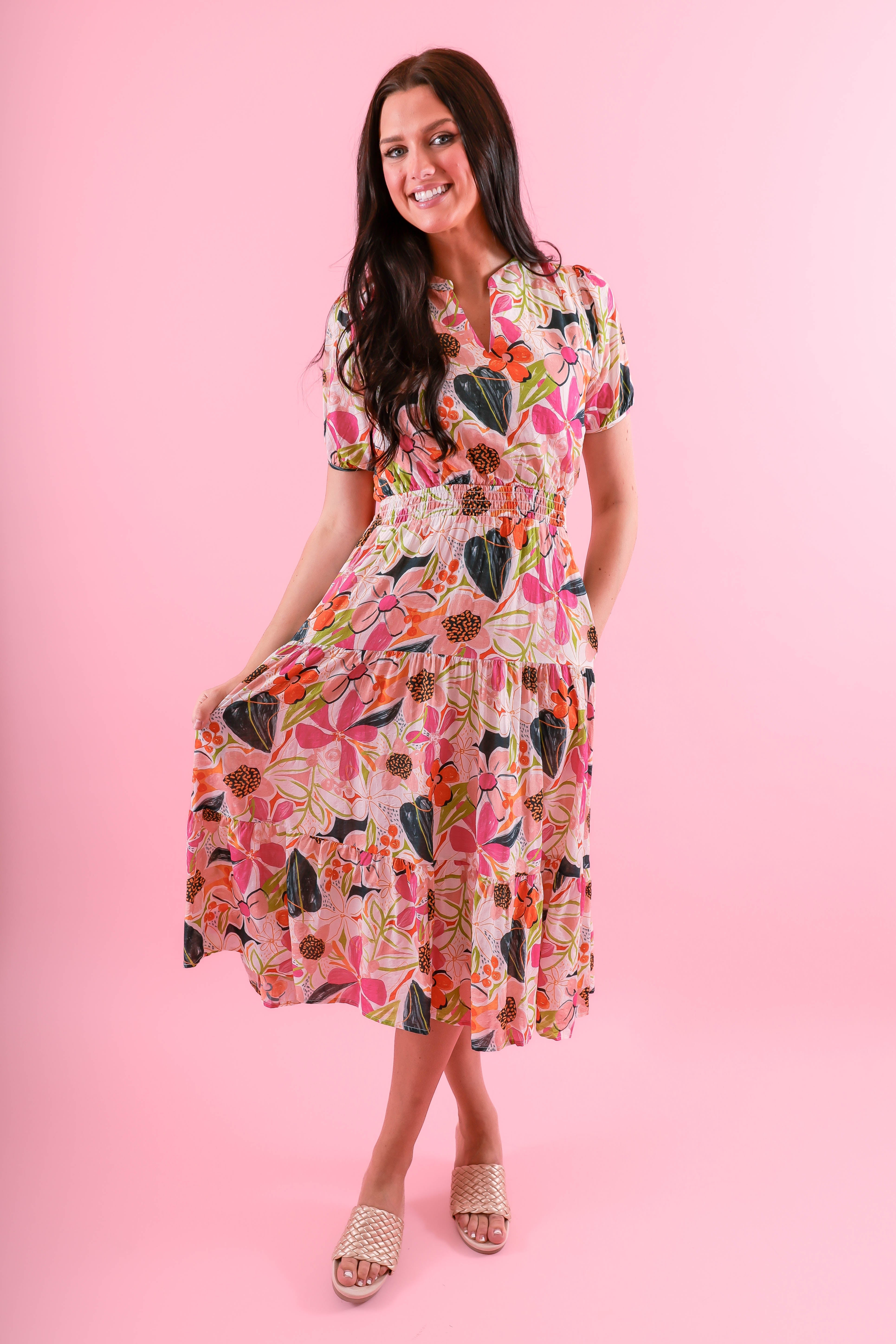 FINAL SALE: Cherish The Memory Midi Dress