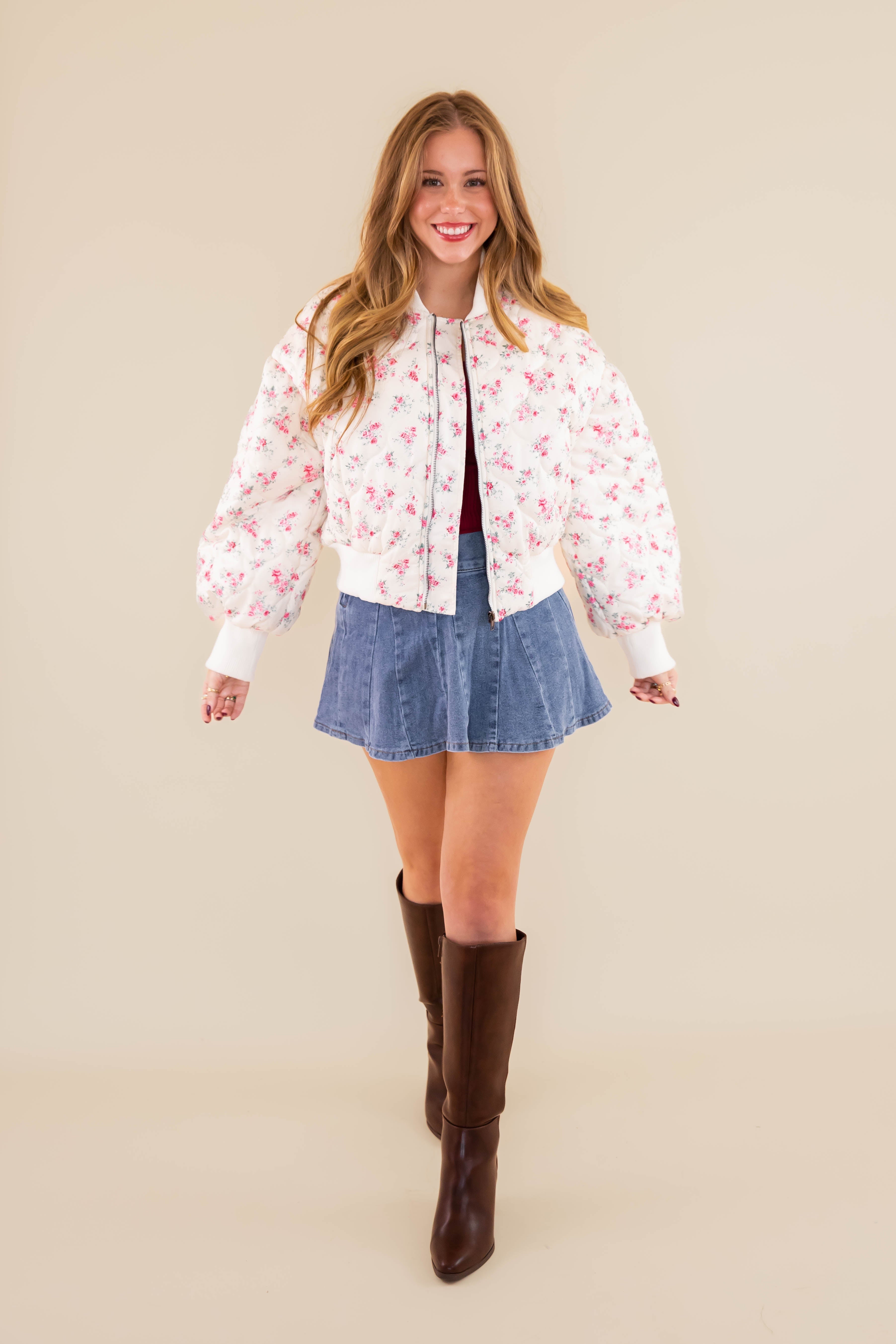 Thoughts of You Quilted Jacket