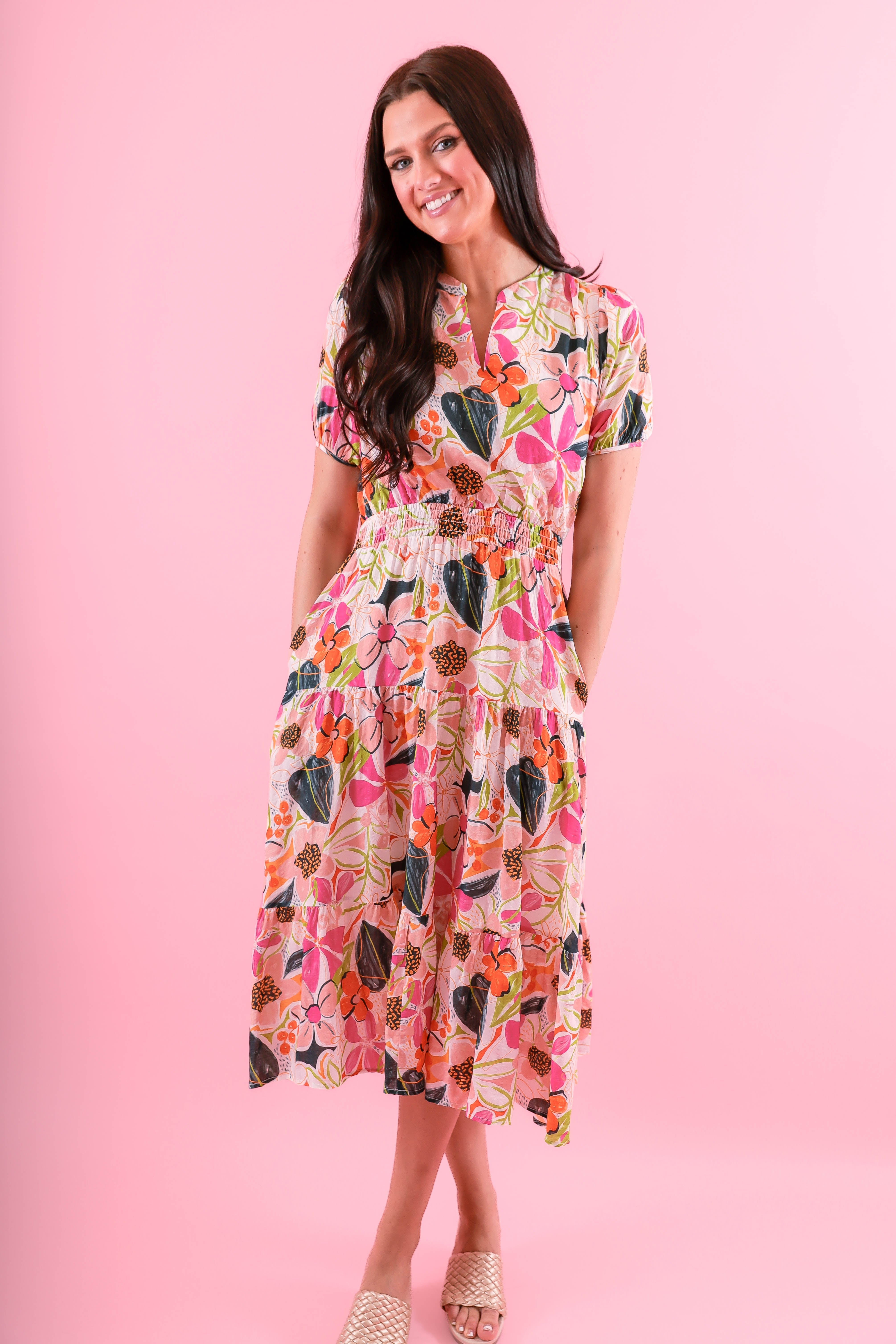 FINAL SALE: Cherish The Memory Midi Dress