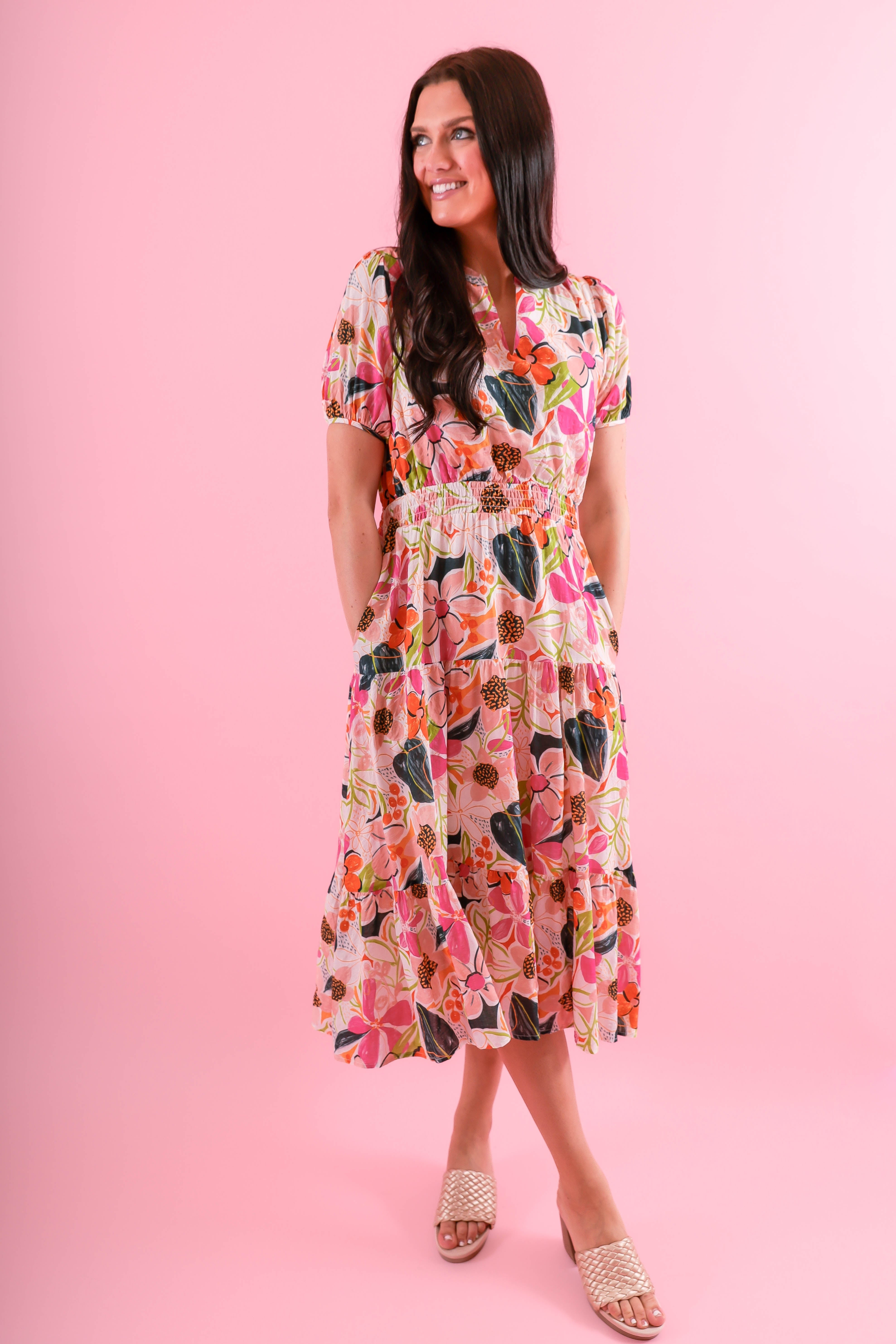 FINAL SALE: Cherish The Memory Midi Dress