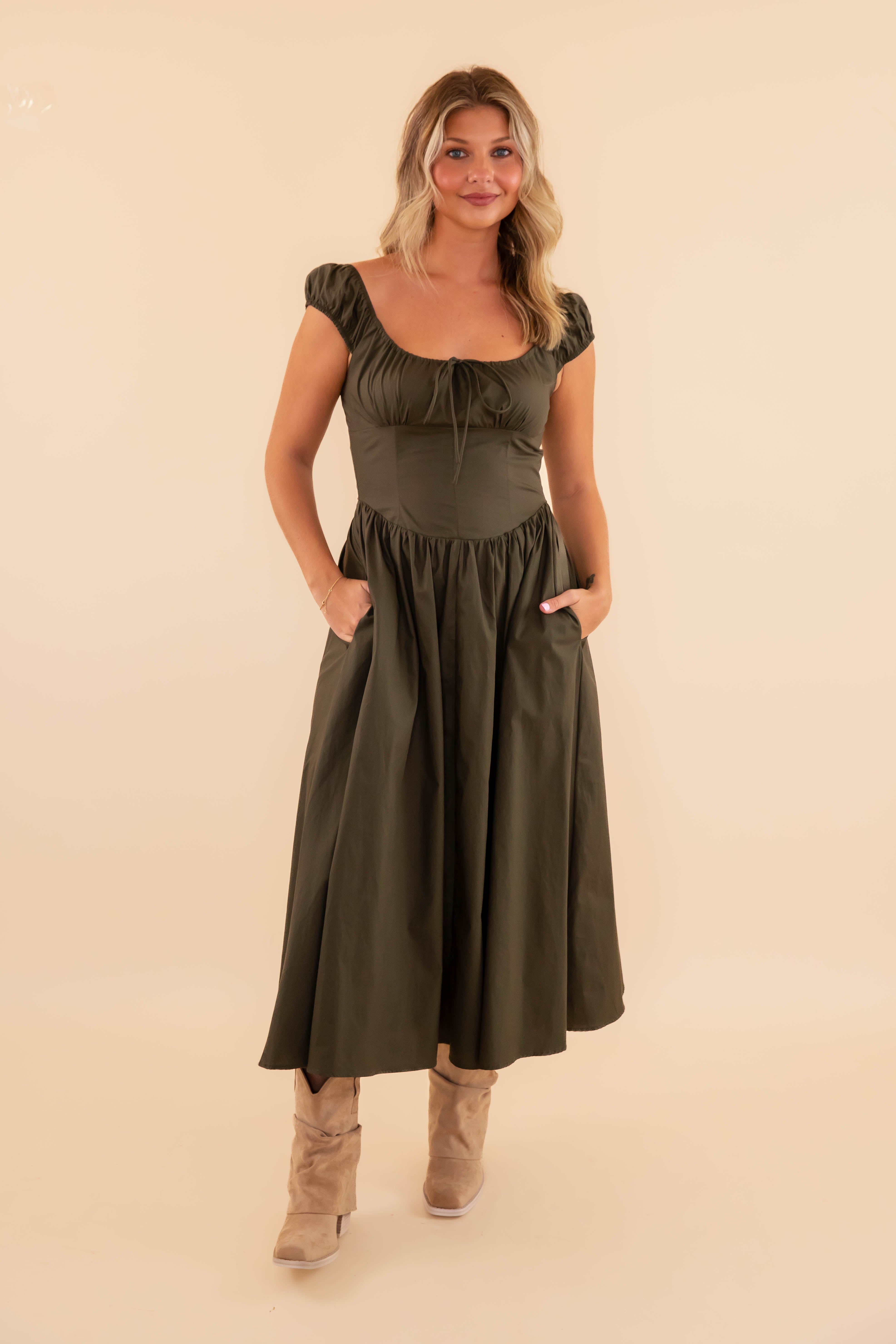 Give Me A Sign Midi Dress