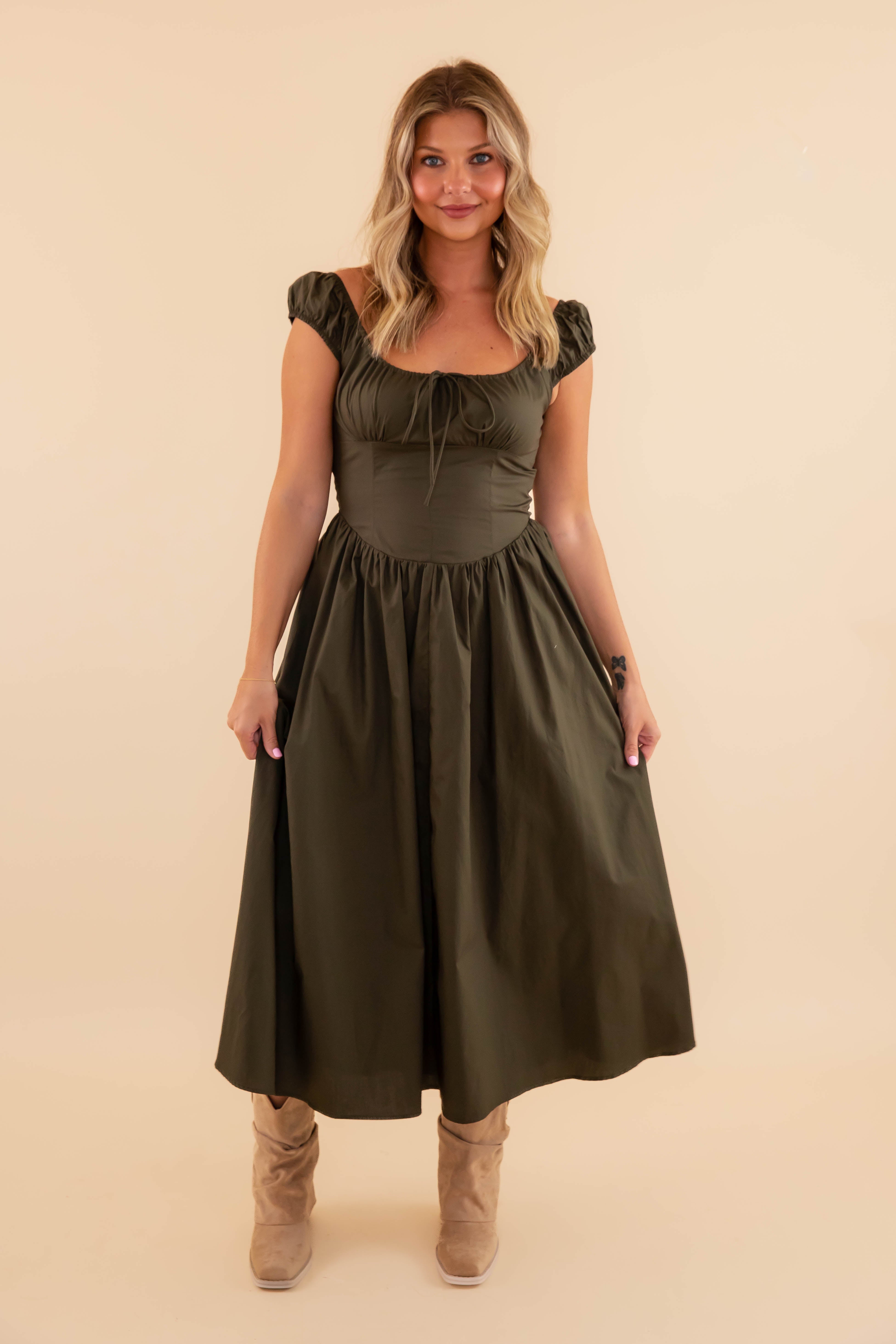 Give Me A Sign Midi Dress