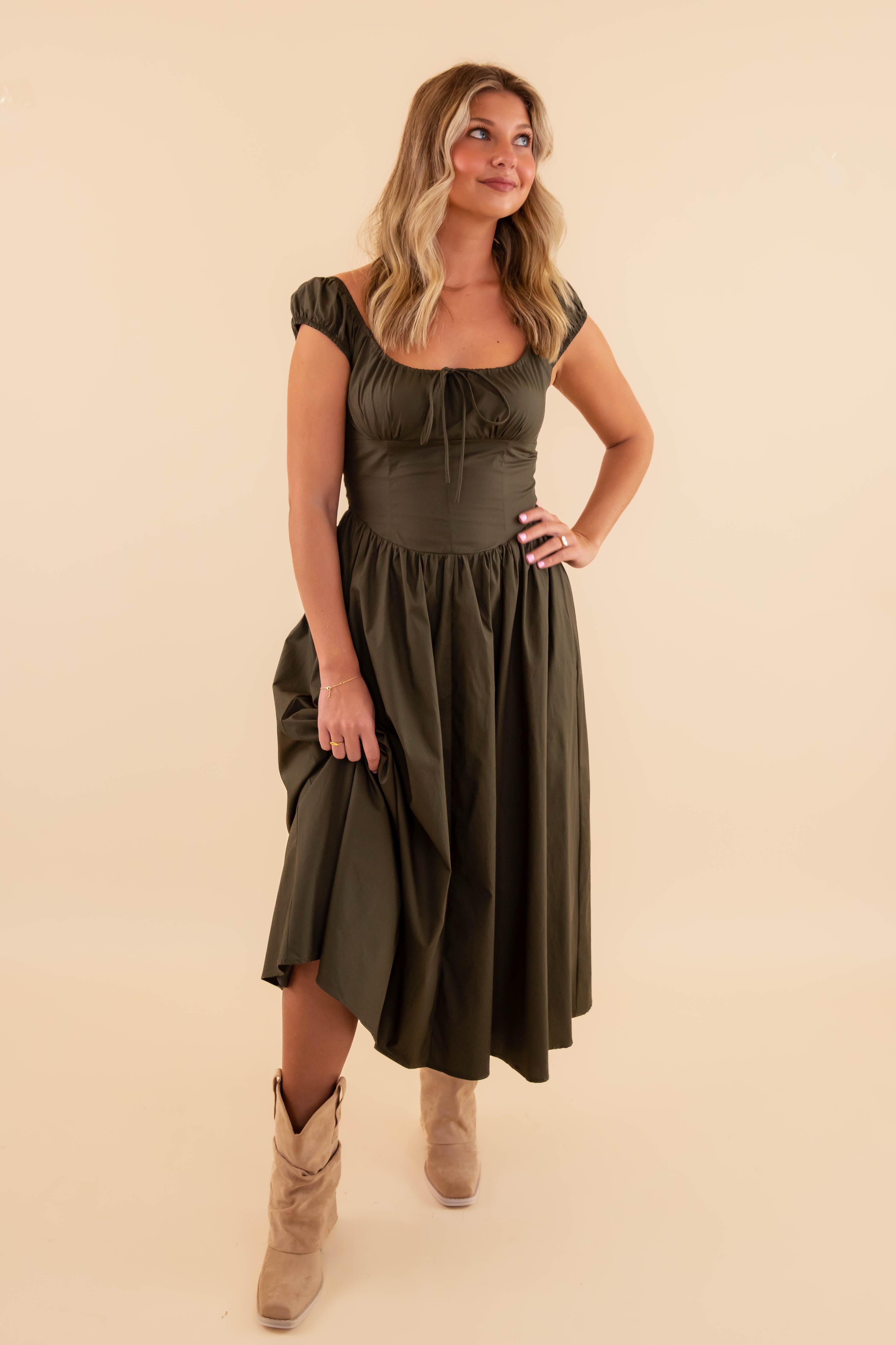 Give Me A Sign Midi Dress