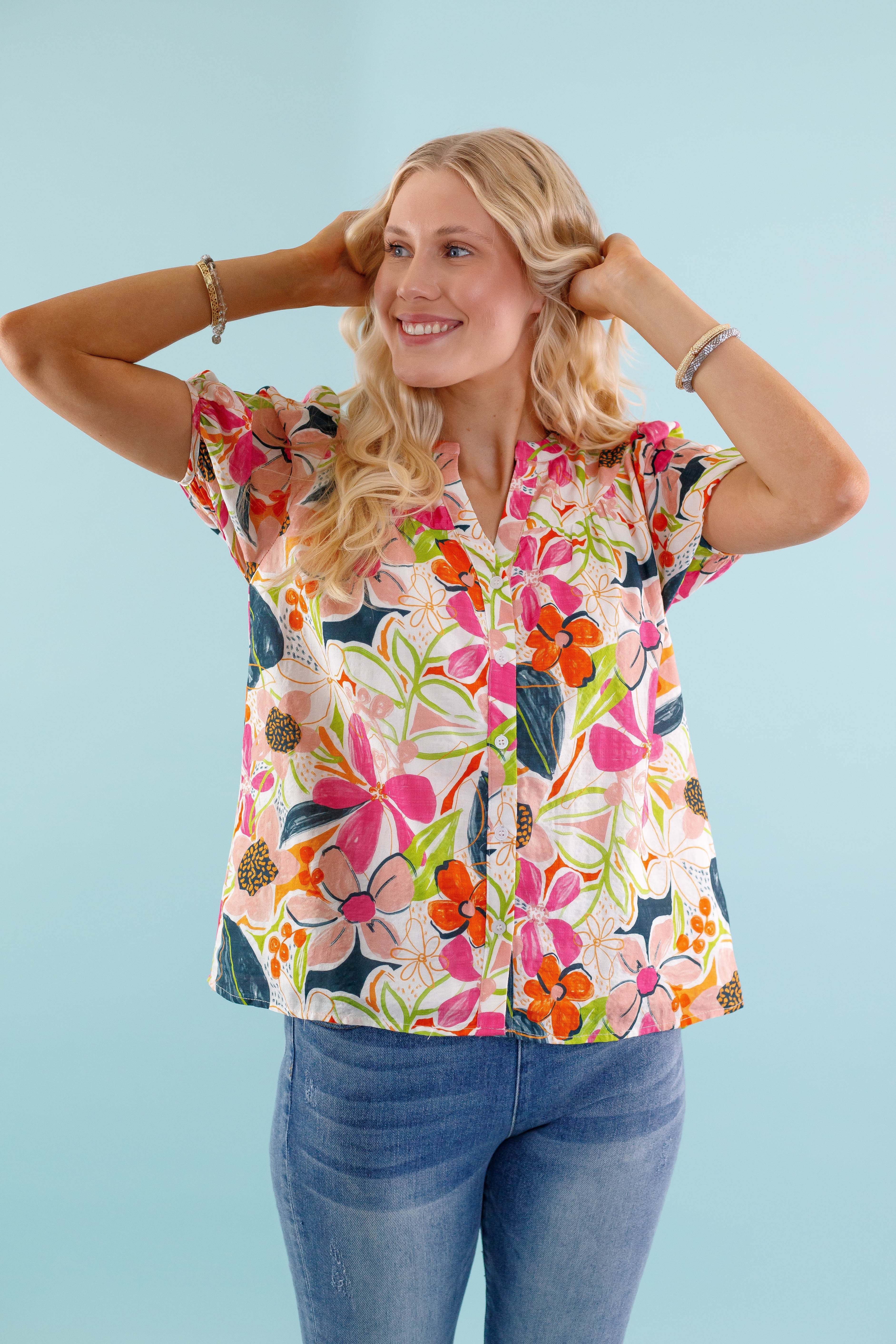 FINAL SALE: Jump Right In Blouse