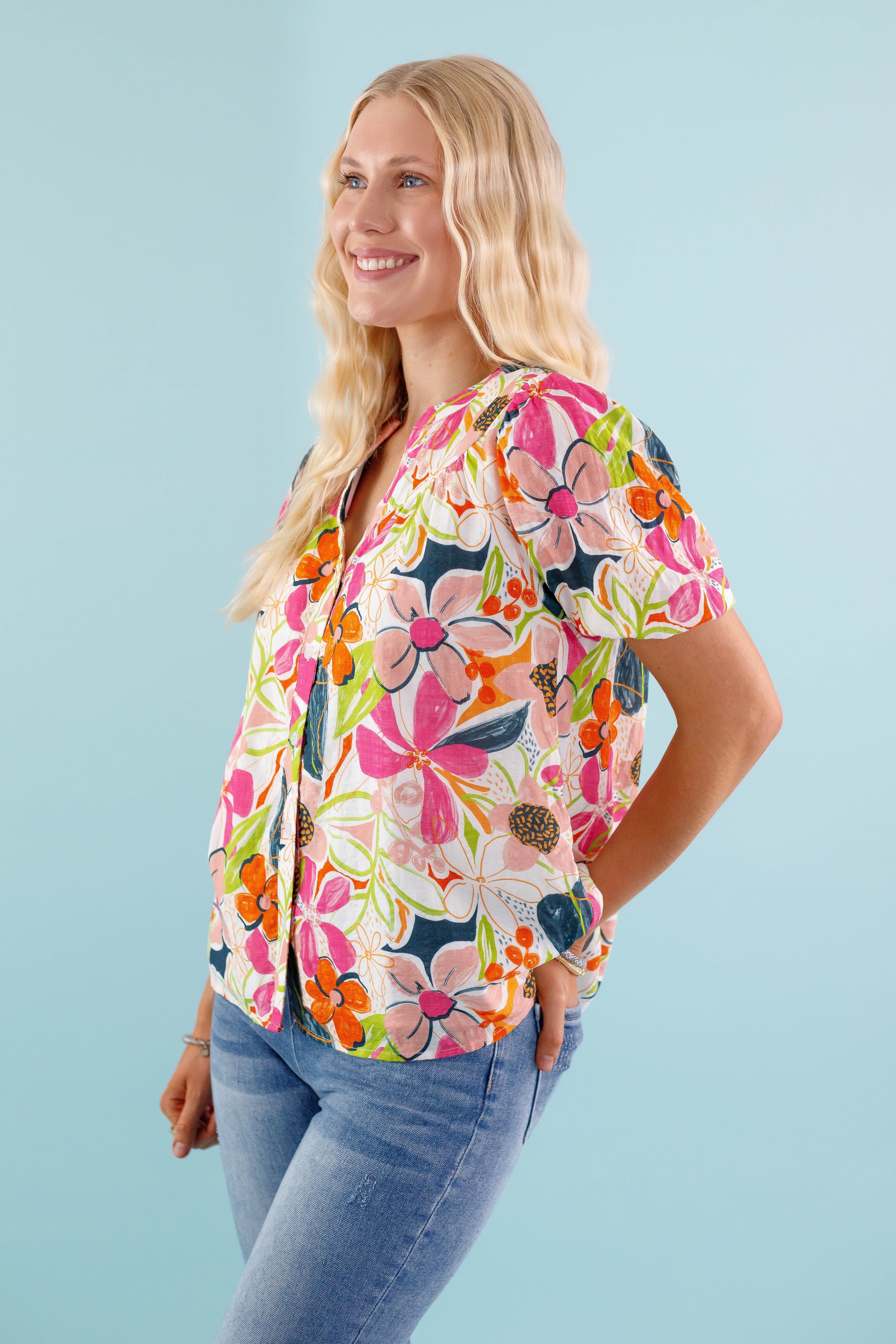 FINAL SALE: Jump Right In Blouse
