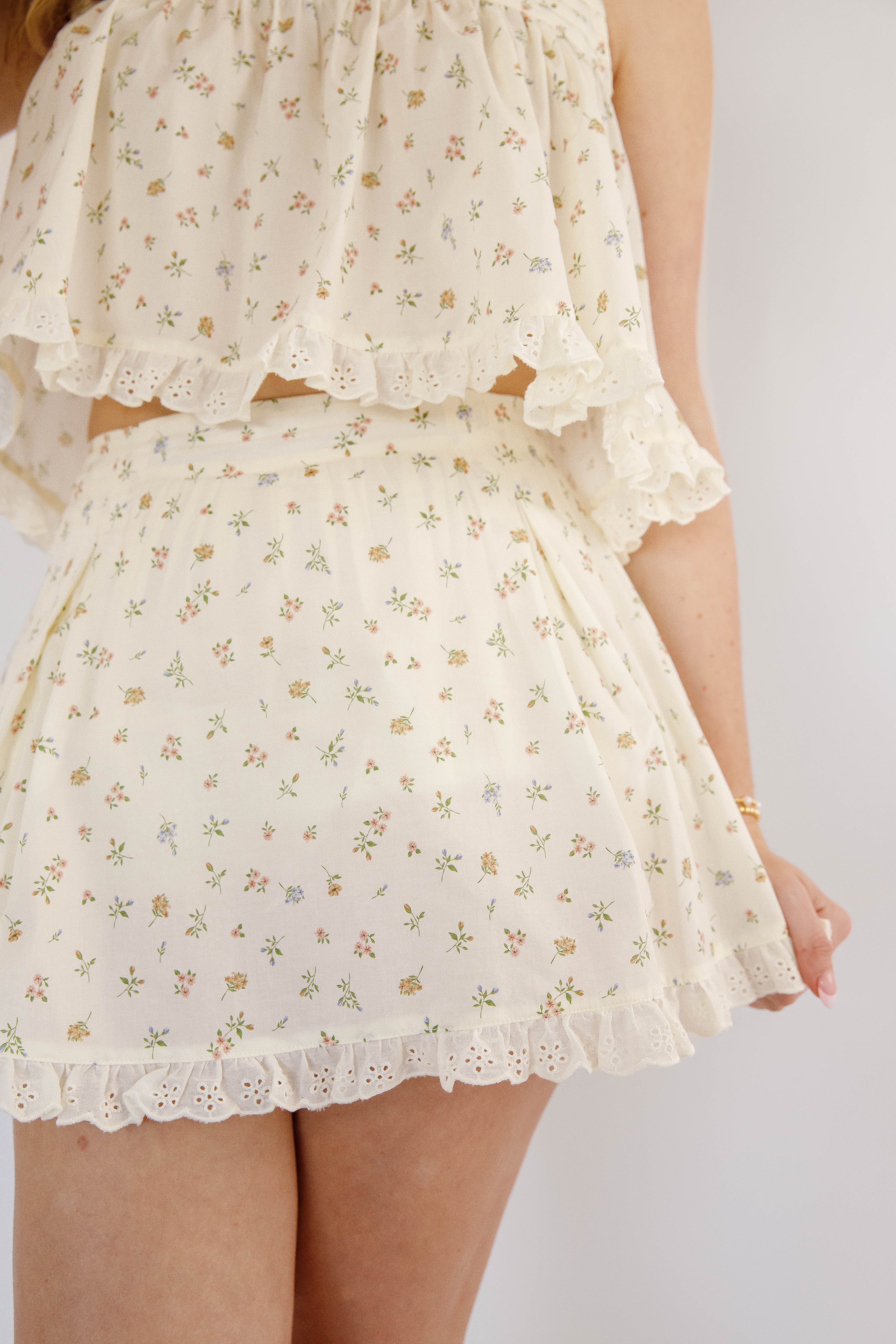 Tour of the Garden Mini Skort