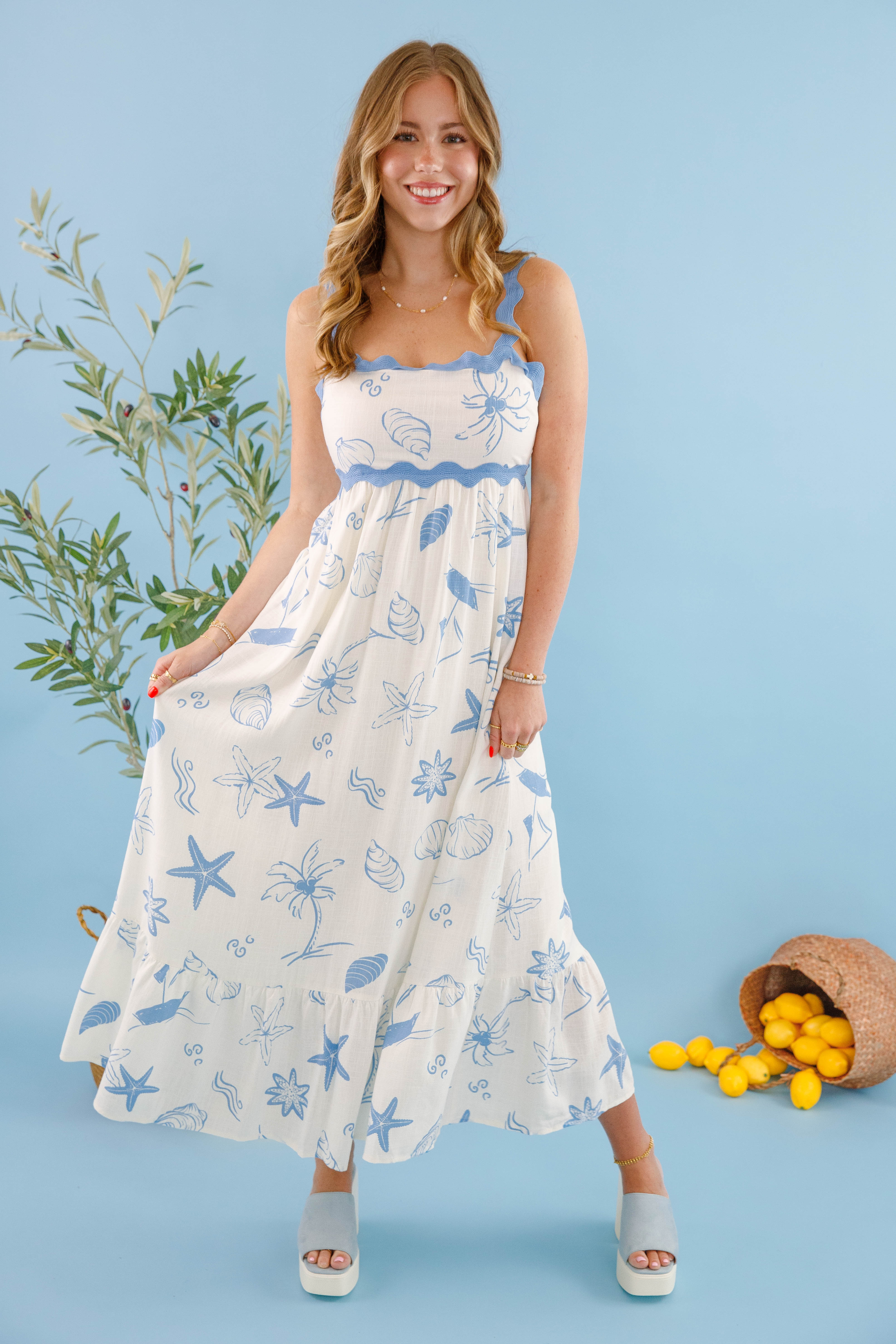 Calling To Me Midi Dress