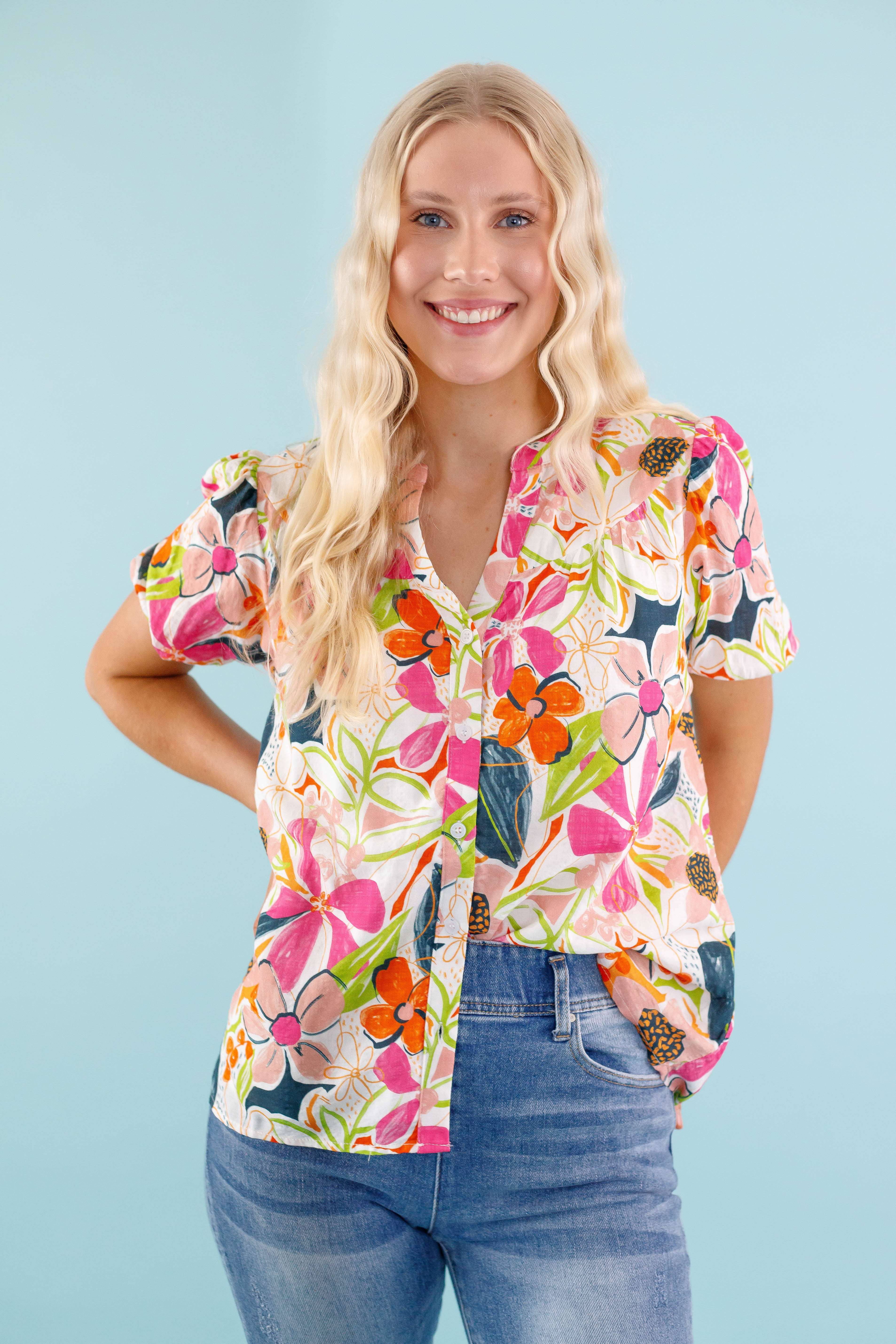 FINAL SALE: Jump Right In Blouse