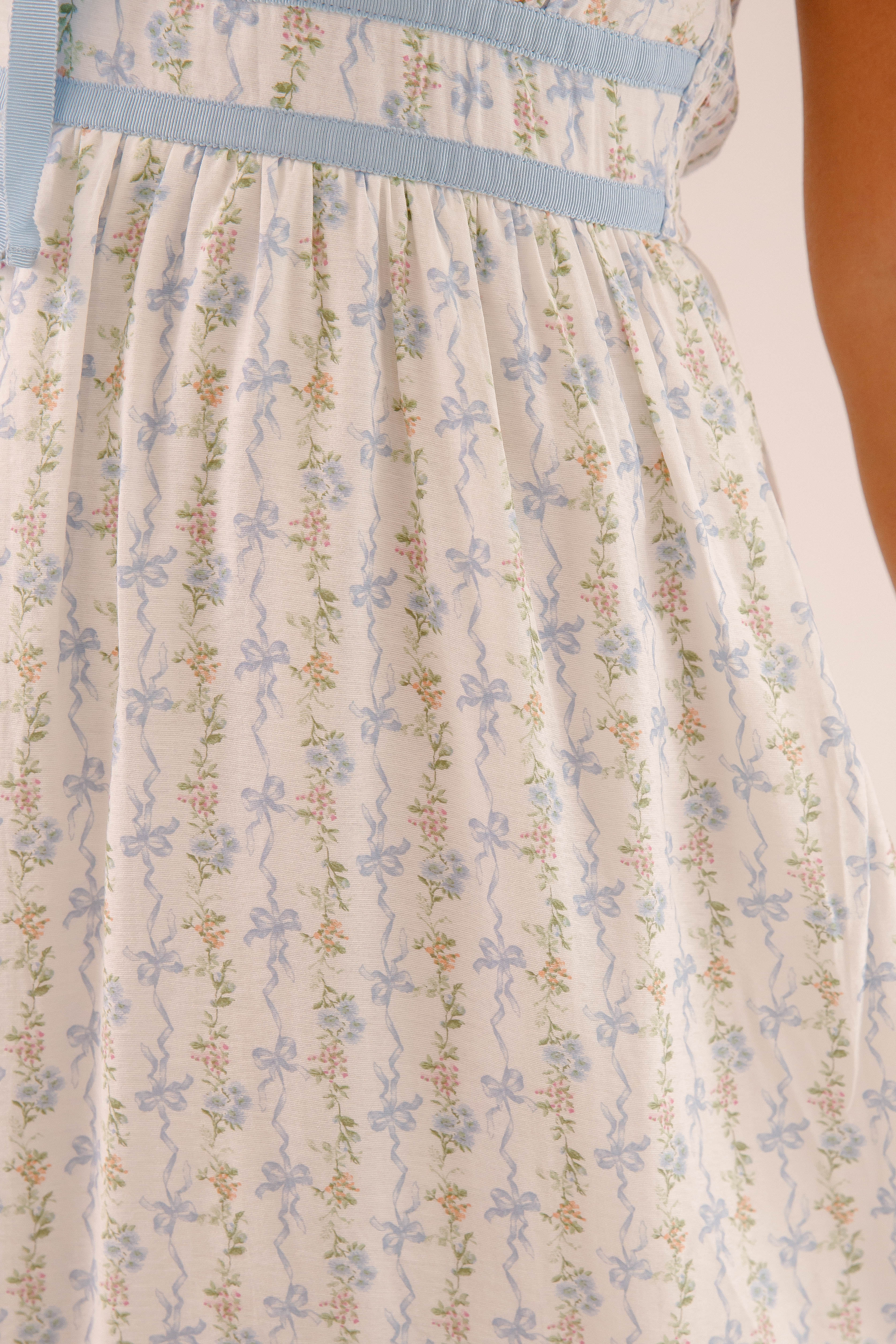 Back To Reality Midi Dress-Blue