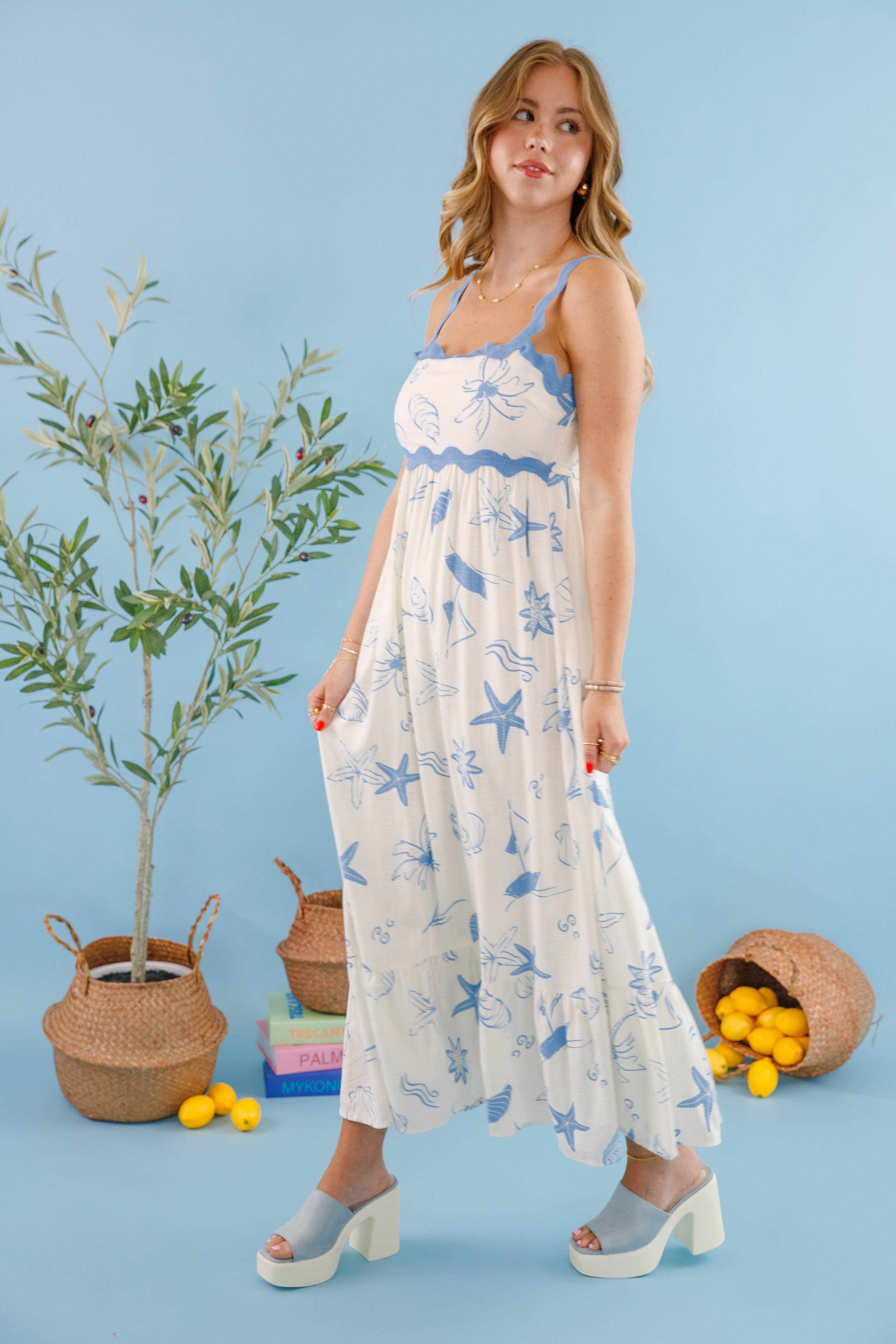 Calling To Me Midi Dress