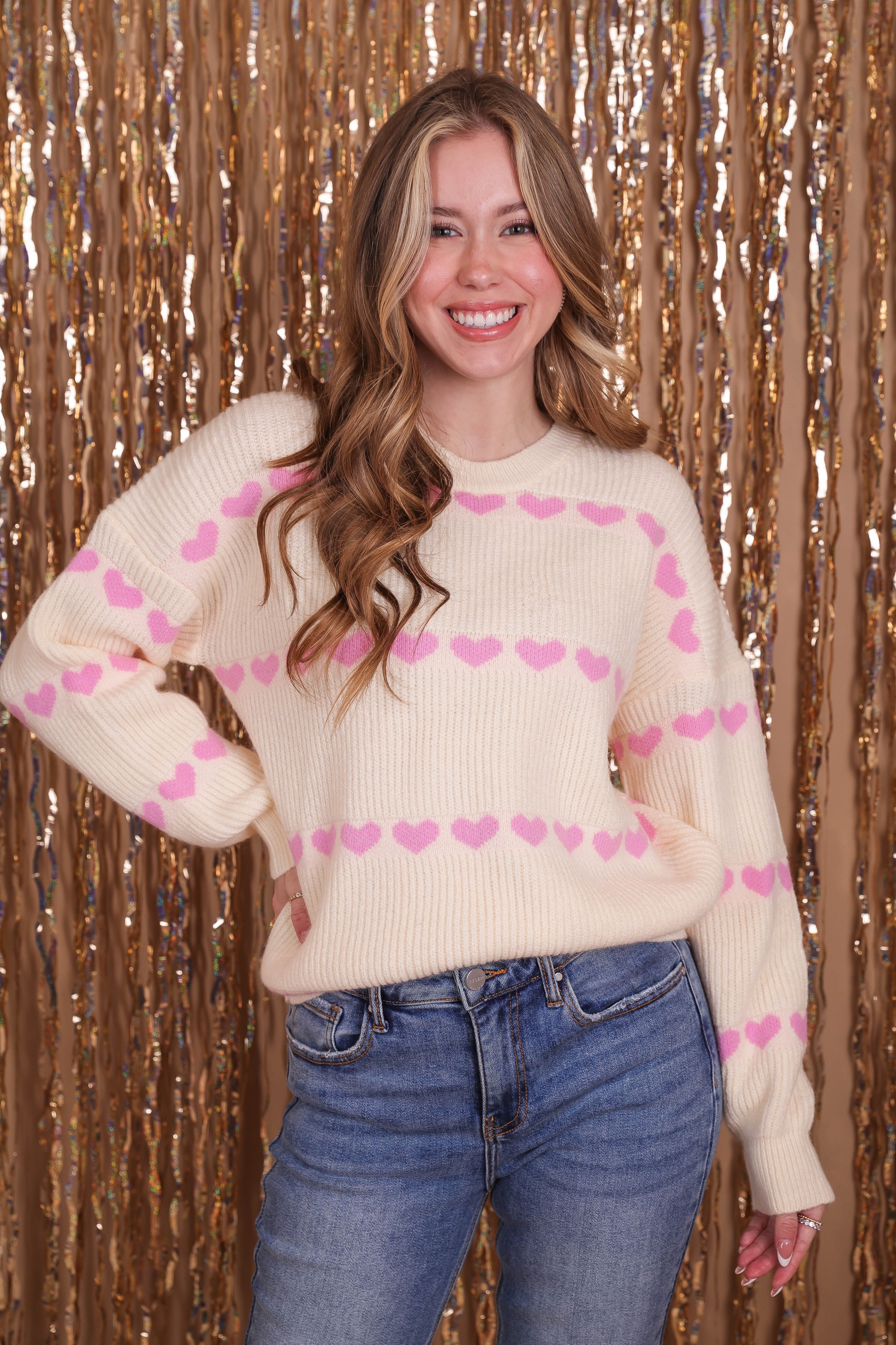FINAL SALE: To My Heart's Content Sweater