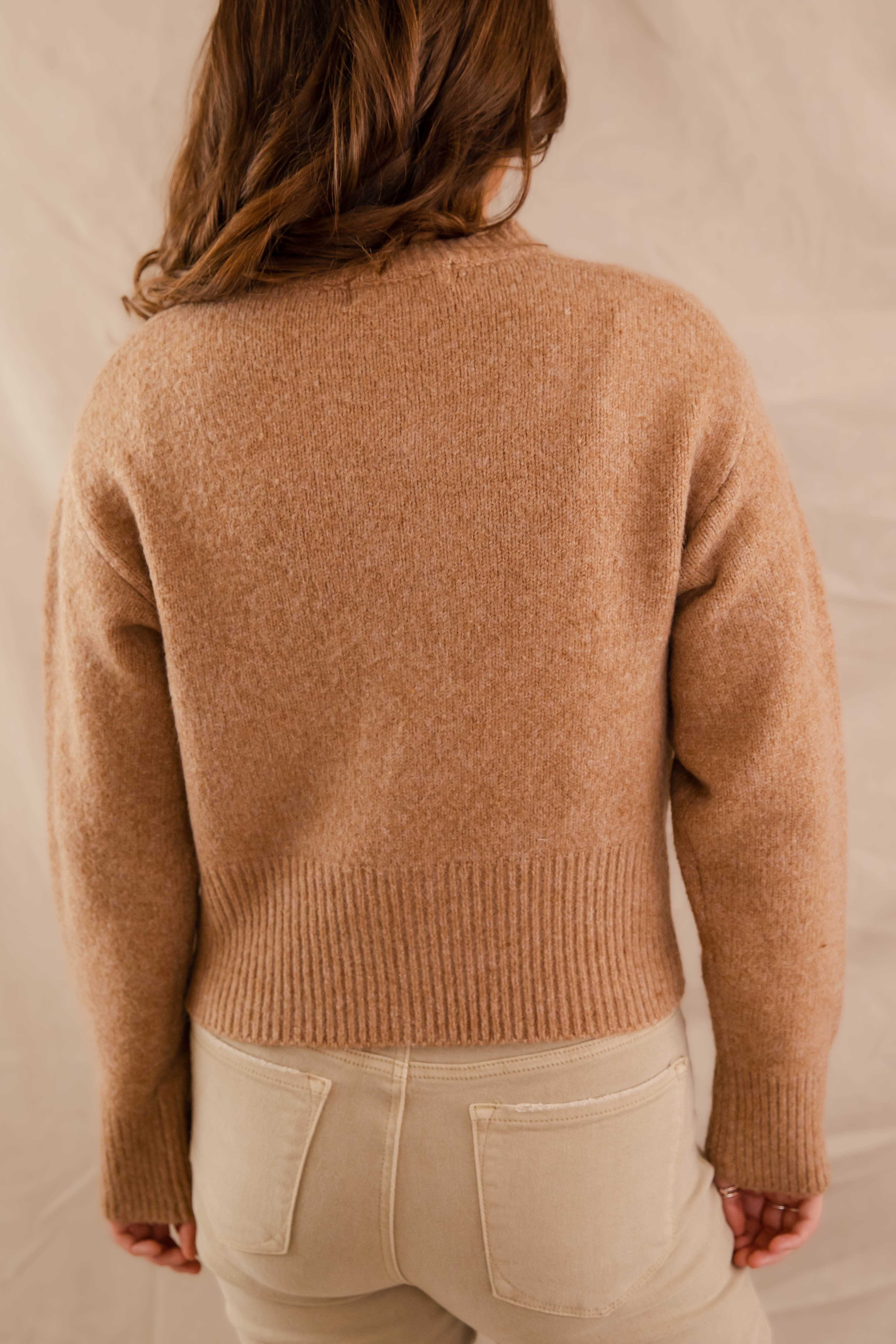 FINAL SALE: Totally Smitten Cardigan-Taupe