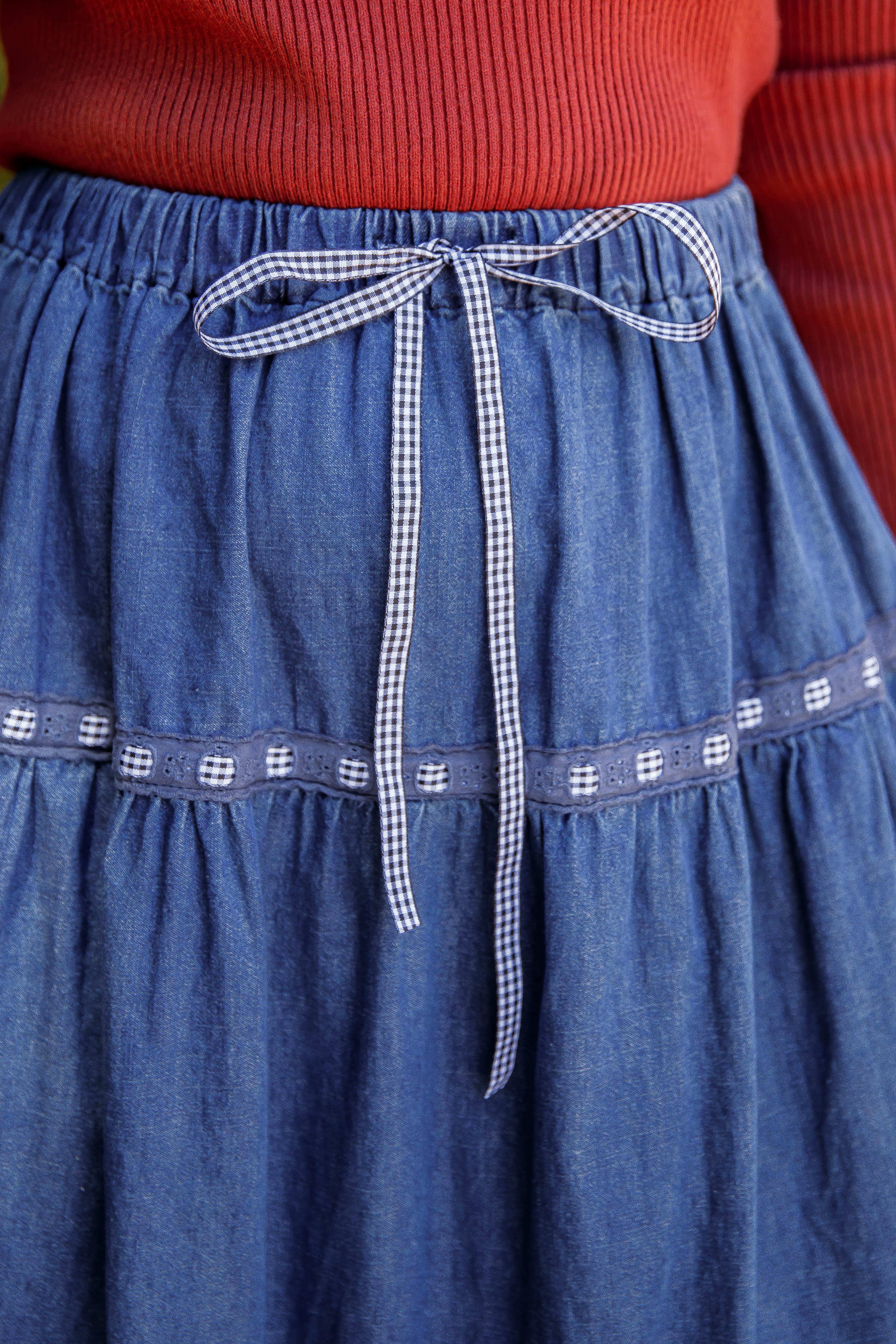 Just A Dream Denim Maxi Skirt