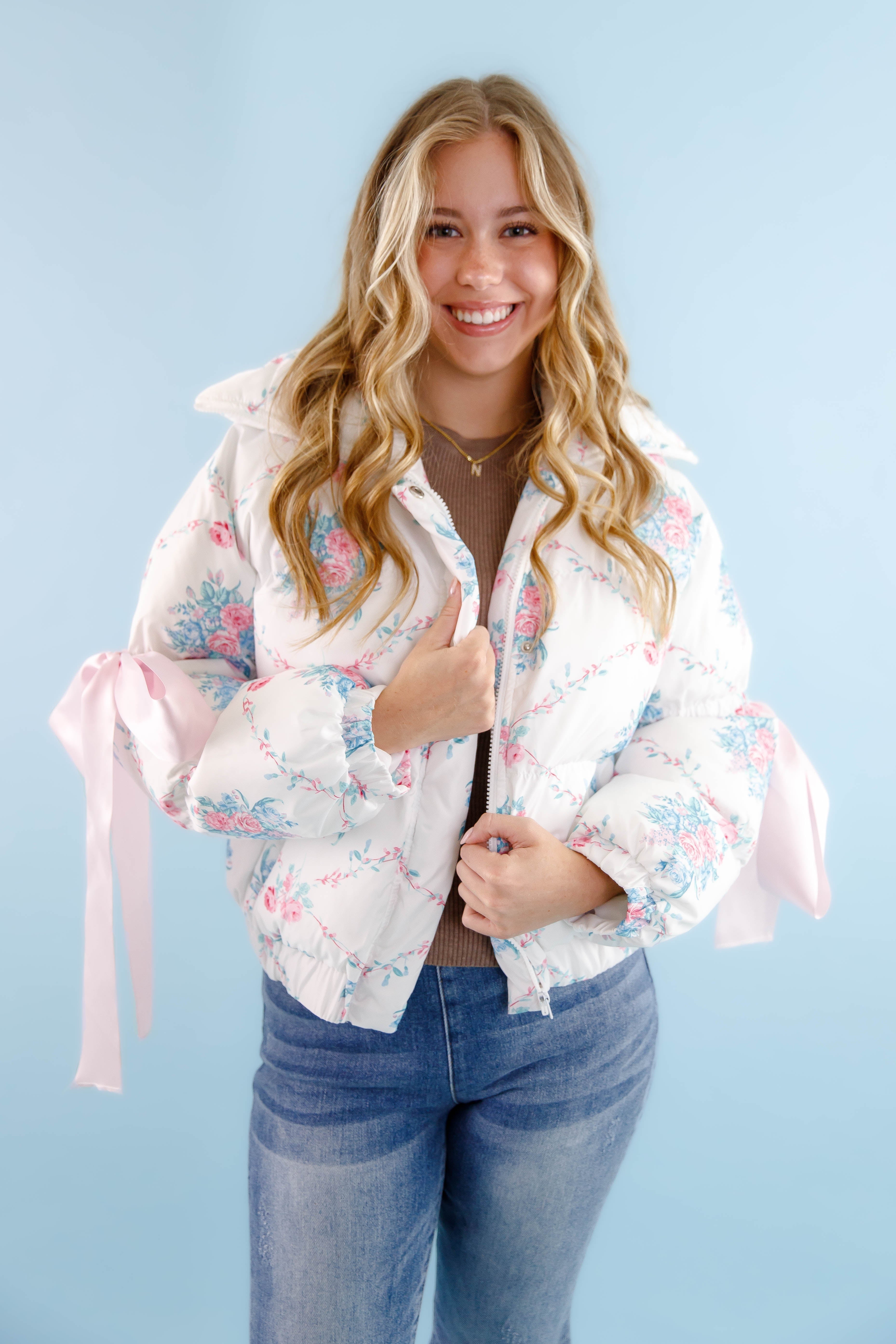 RESTOCK: Graceful Moments Puffer Jacket-White