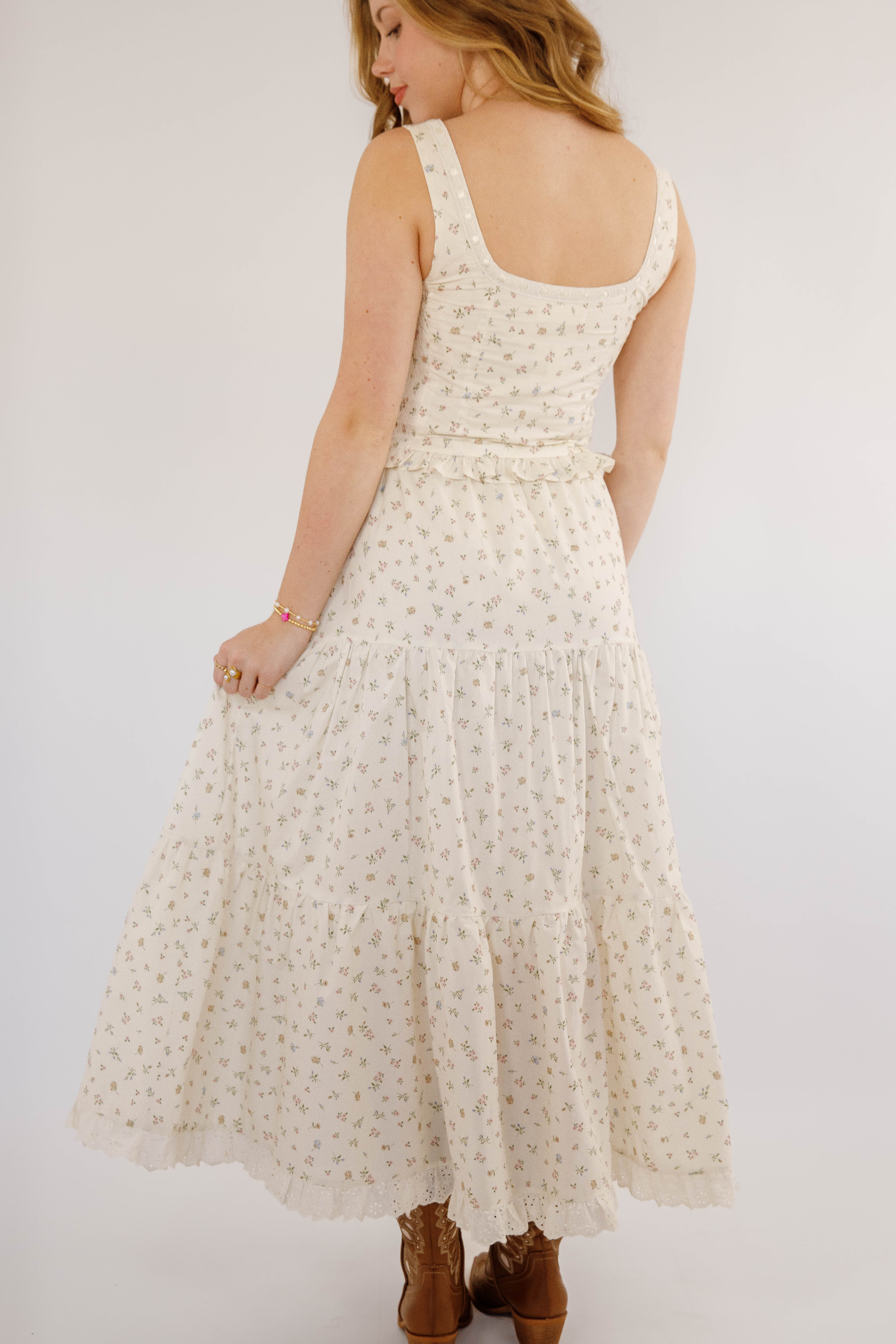 What It Reminds Me Of Maxi Skirt-Ivory