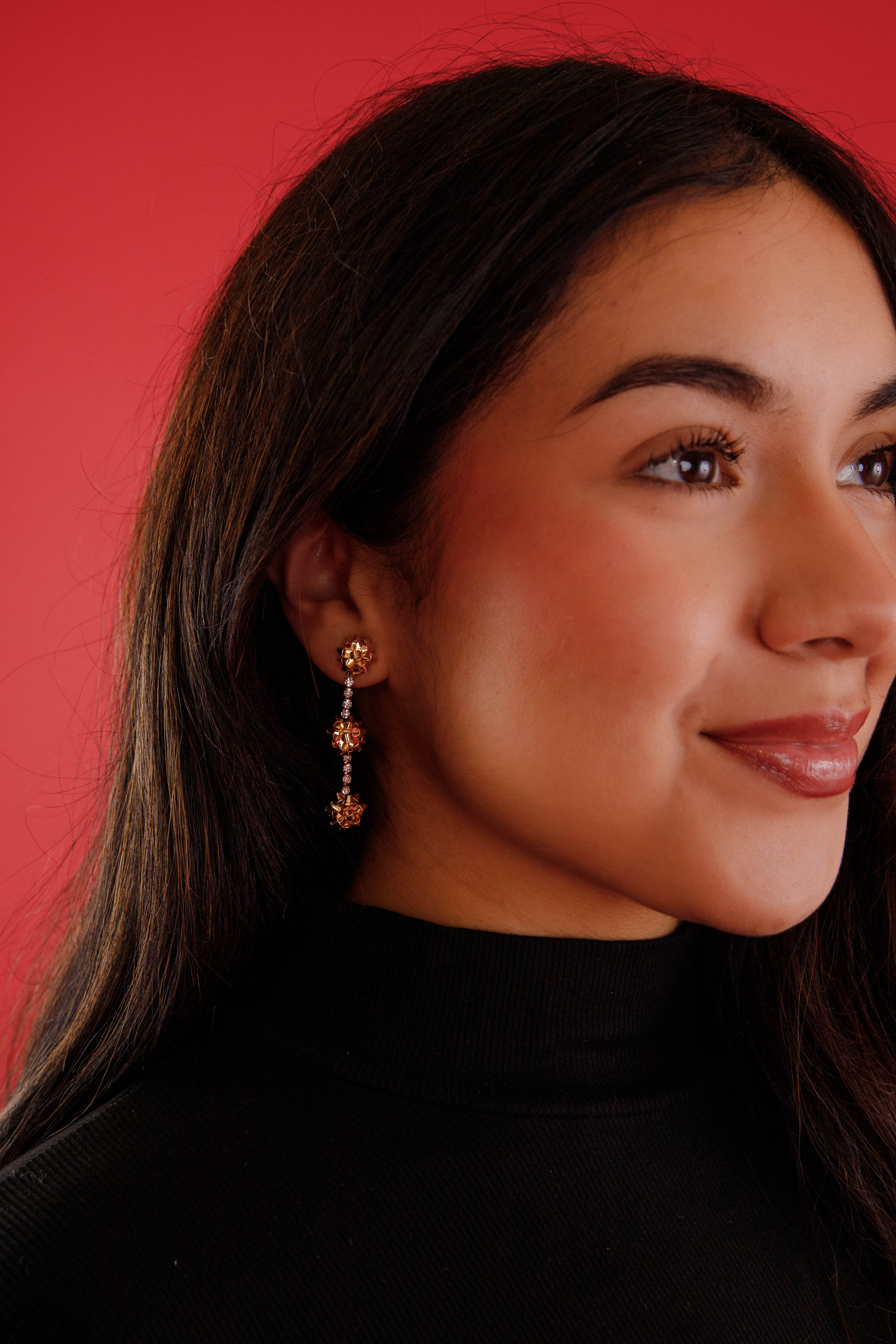FINAL SALE: Top it Off Earrings-Gold
