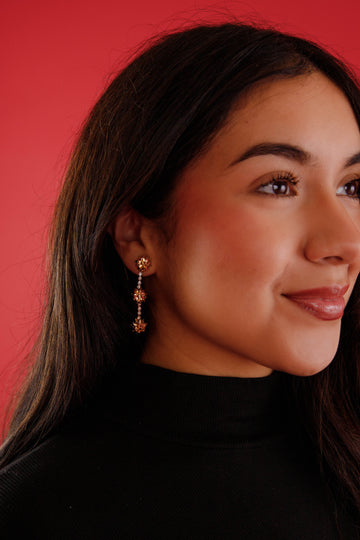 FINAL SALE: Top it Off Earrings-Gold