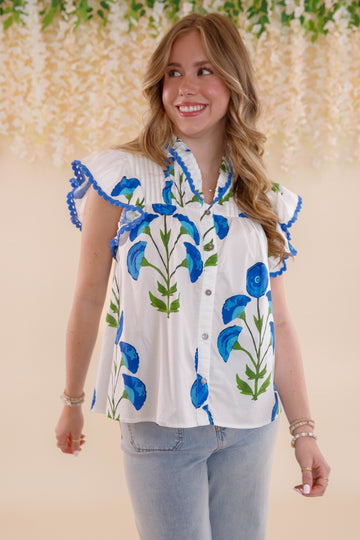 It's Been Done Blouse-White